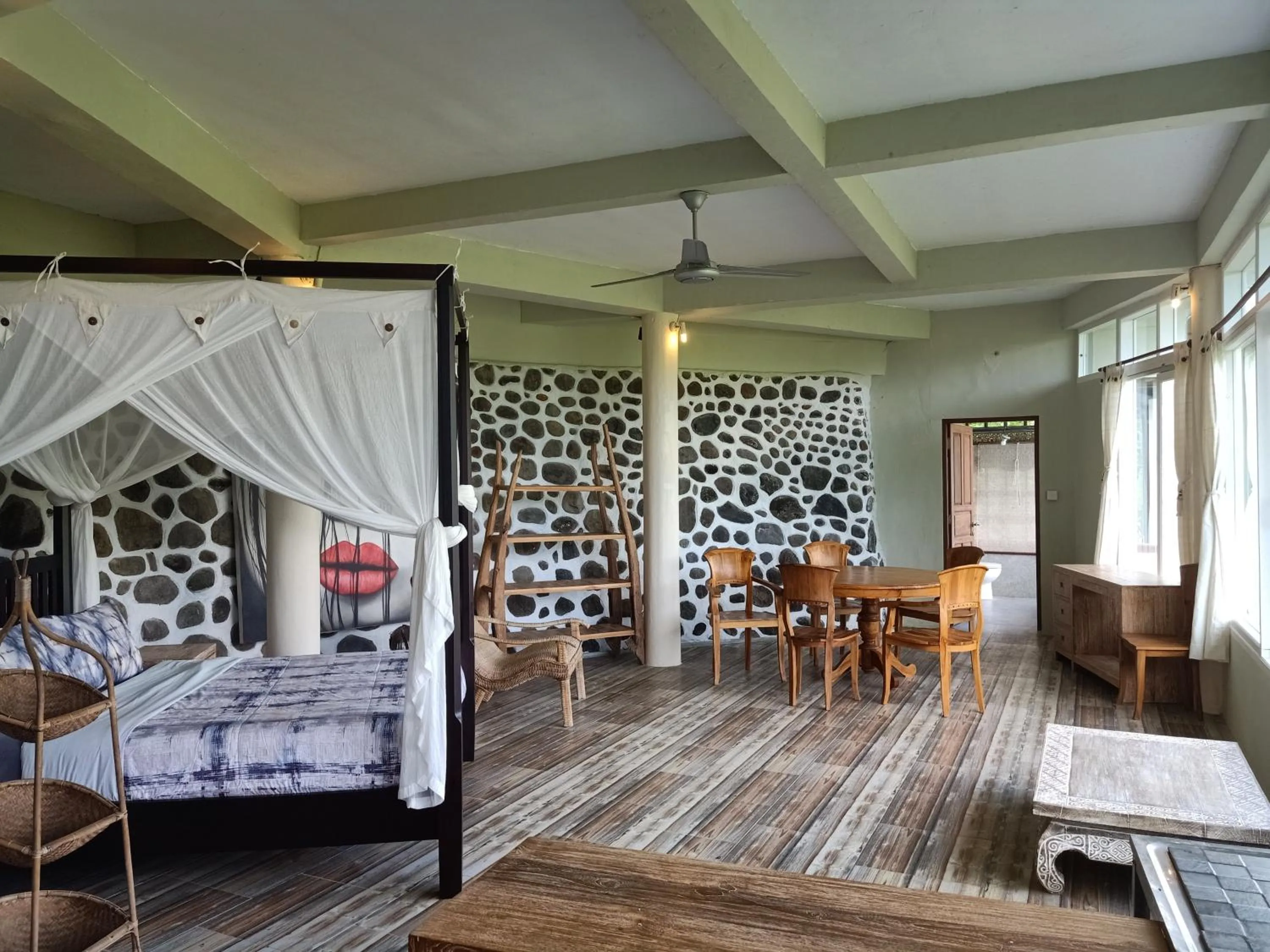 Living room in Tirta Asri Ubud Villa