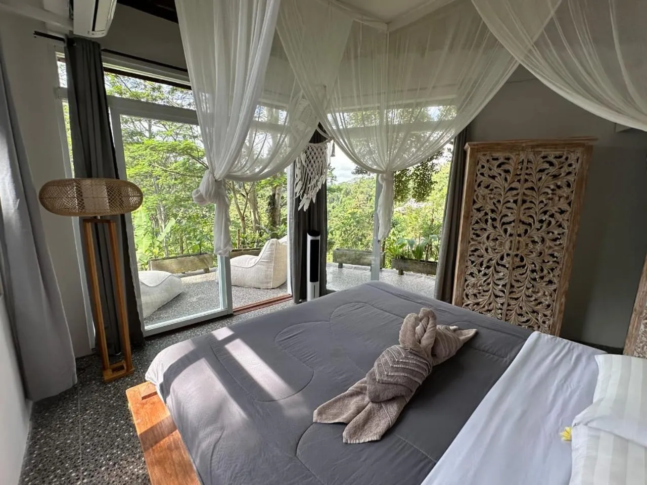 View (from property/room), Bed in Tirta Asri Ubud Villa