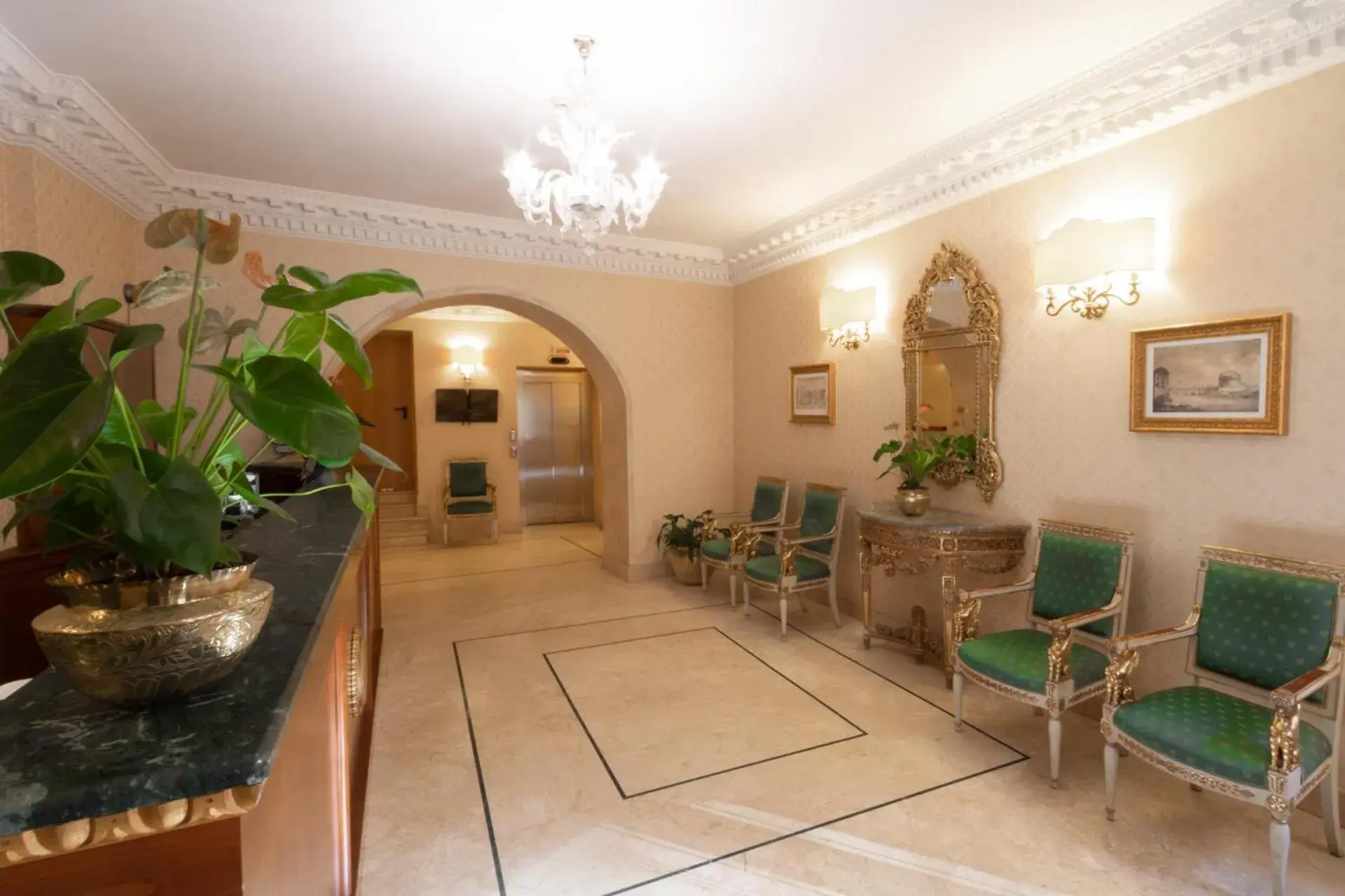 Lobby or reception in Hosianum Palace Lobby or reception in Hosianum Palace