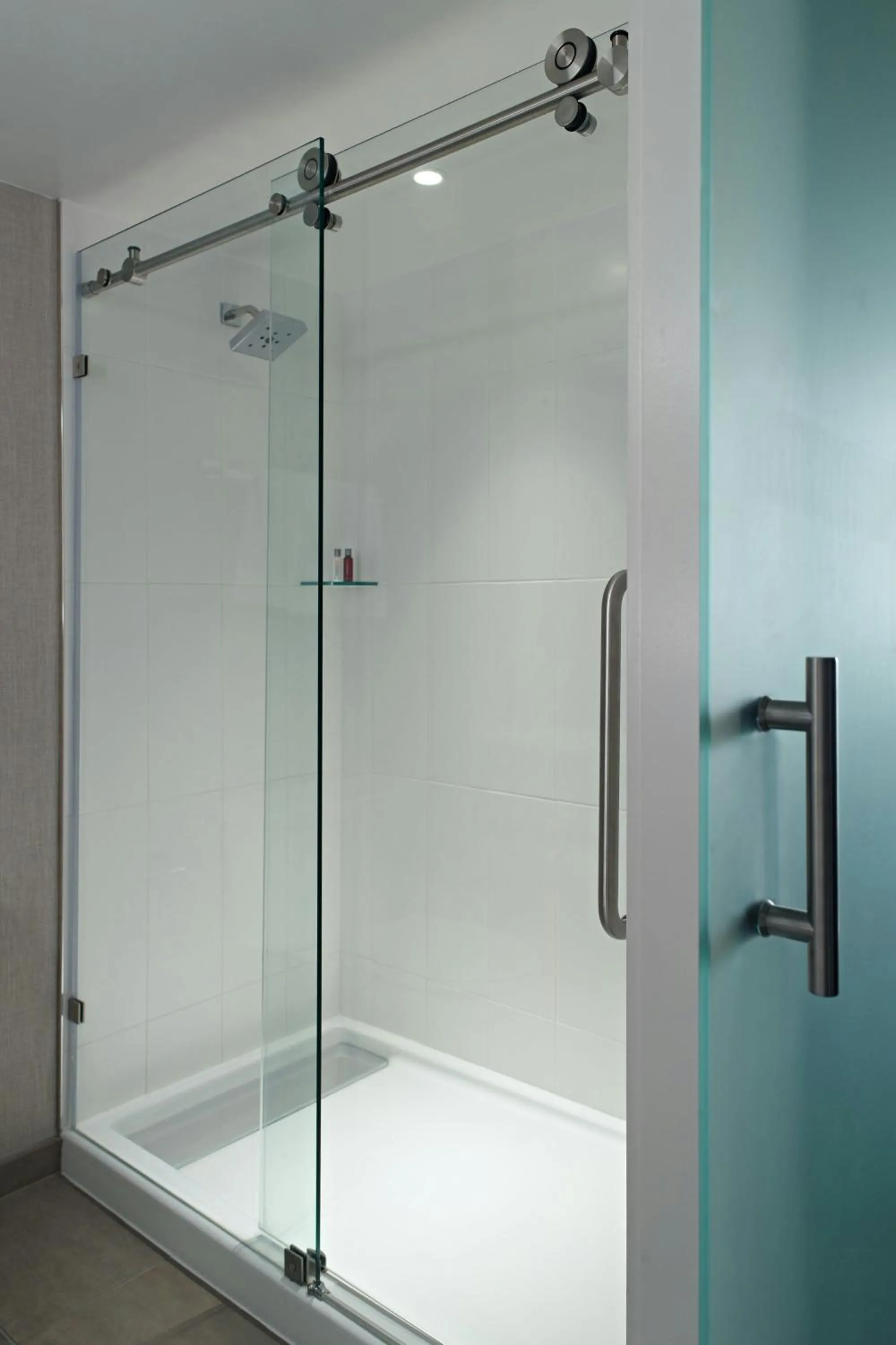 Bathroom in Marriott at the University of Dayton