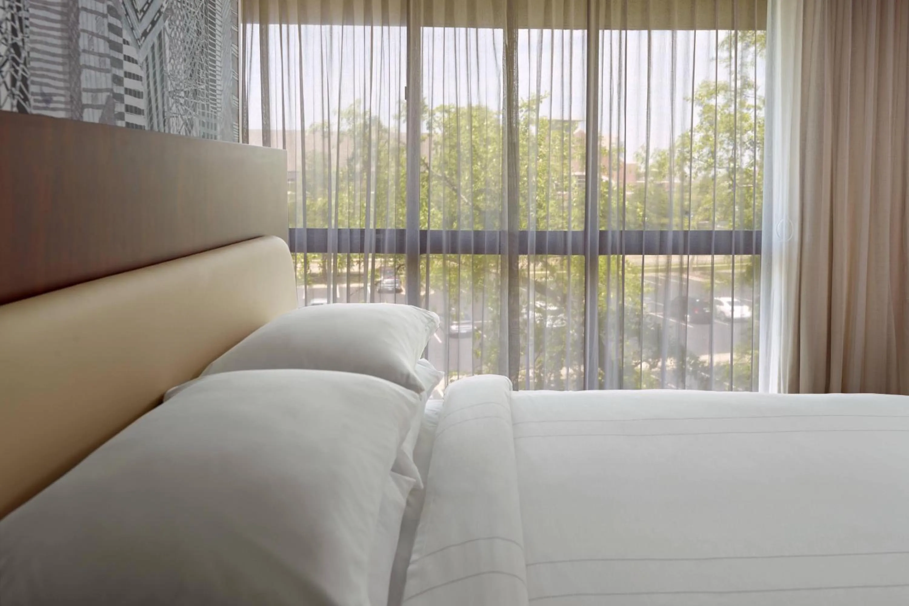 Photo of the whole room, Bed in Marriott at the University of Dayton