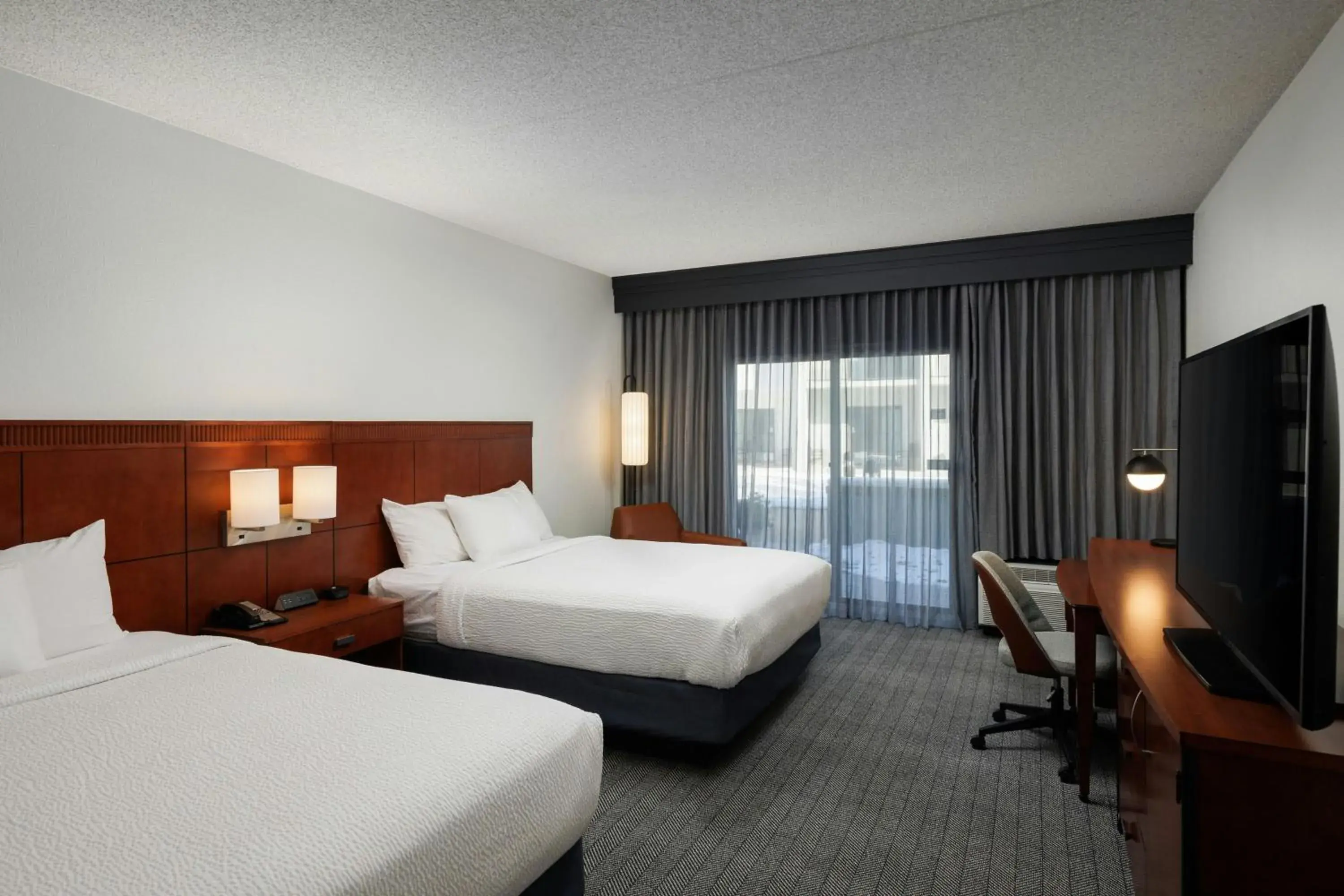 Queen Room with Two Queen Beds - Hearing Accessible in Courtyard by Marriott Denver Central Park Queen Room with Two Queen Beds - Hearing Accessible in Courtyard by Marriott Denver Central Park