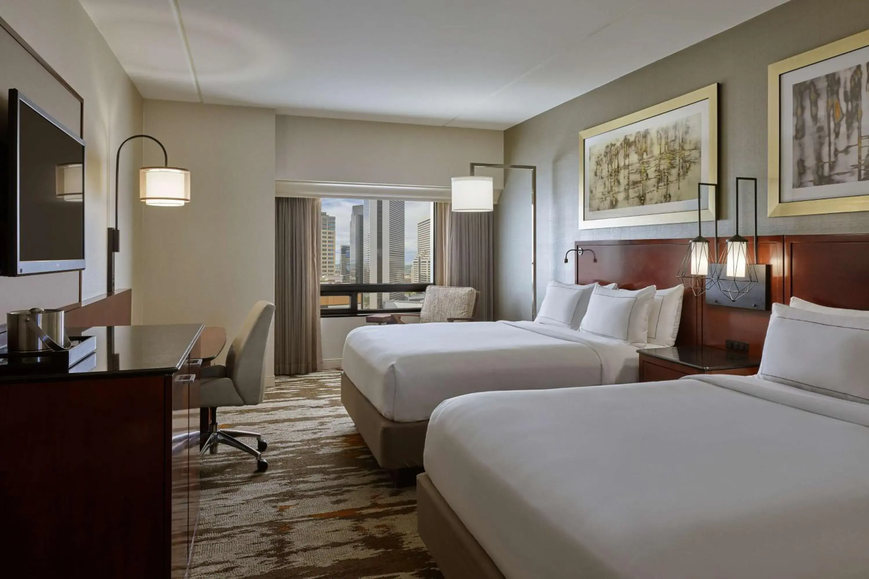 Bed in Hilton Denver City Center Bed in Hilton Denver City Center