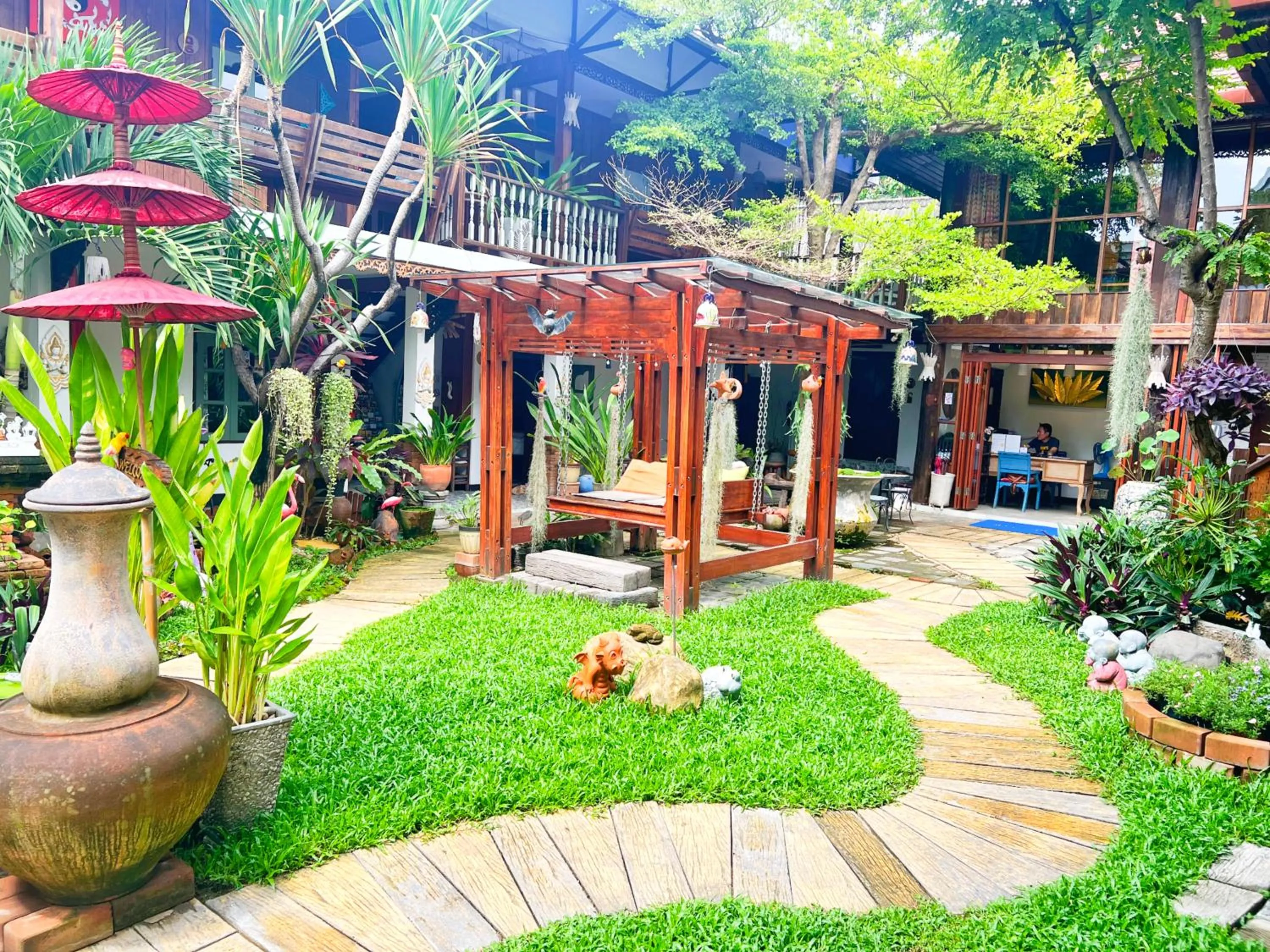 Garden view in Pao Come Boutique House