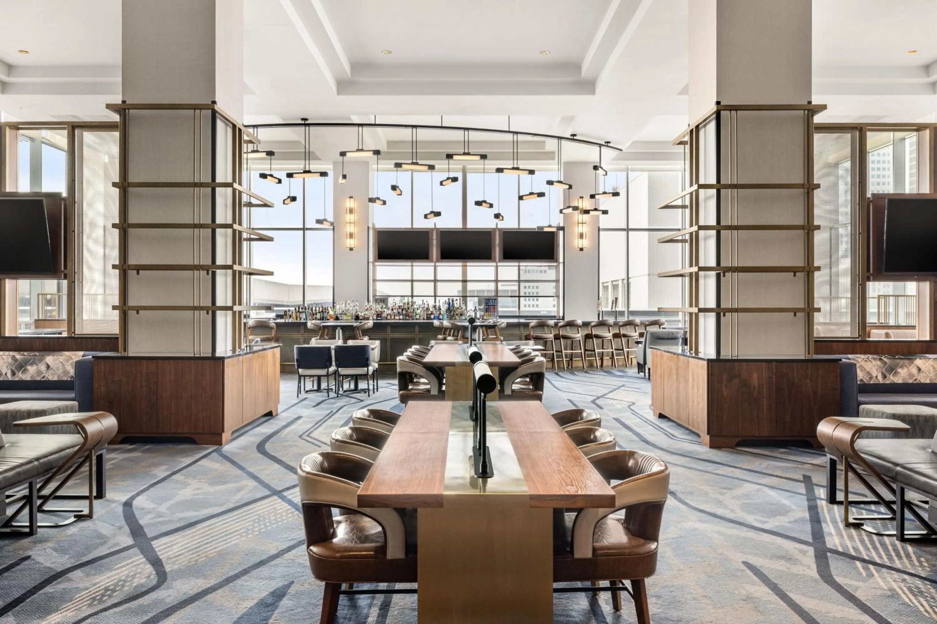 Lobby or reception in Detroit Marriott at the Renaissance Center