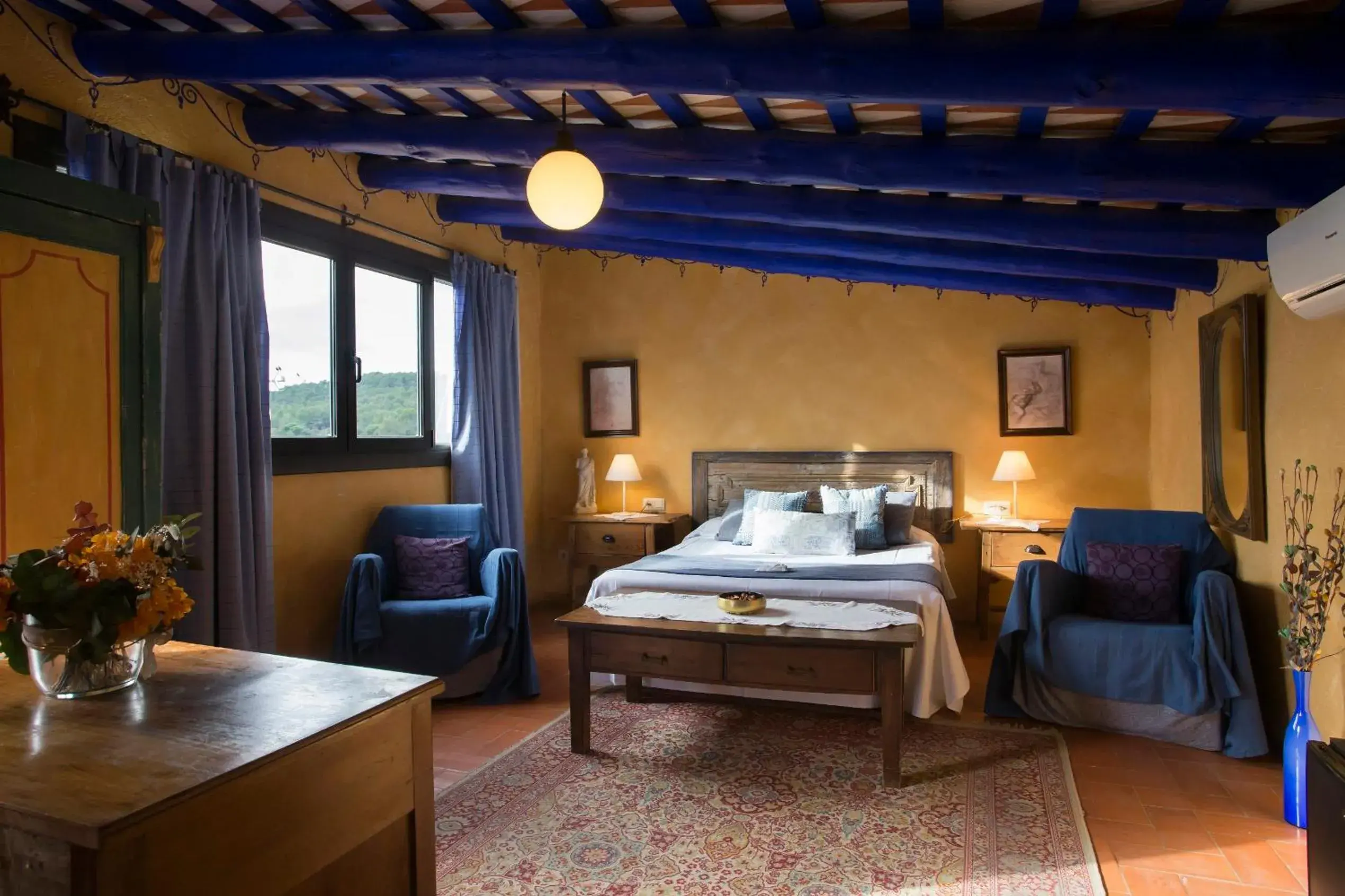 Double Room with Terrace in Hostal Blau Double Room with Terrace in Hostal Blau