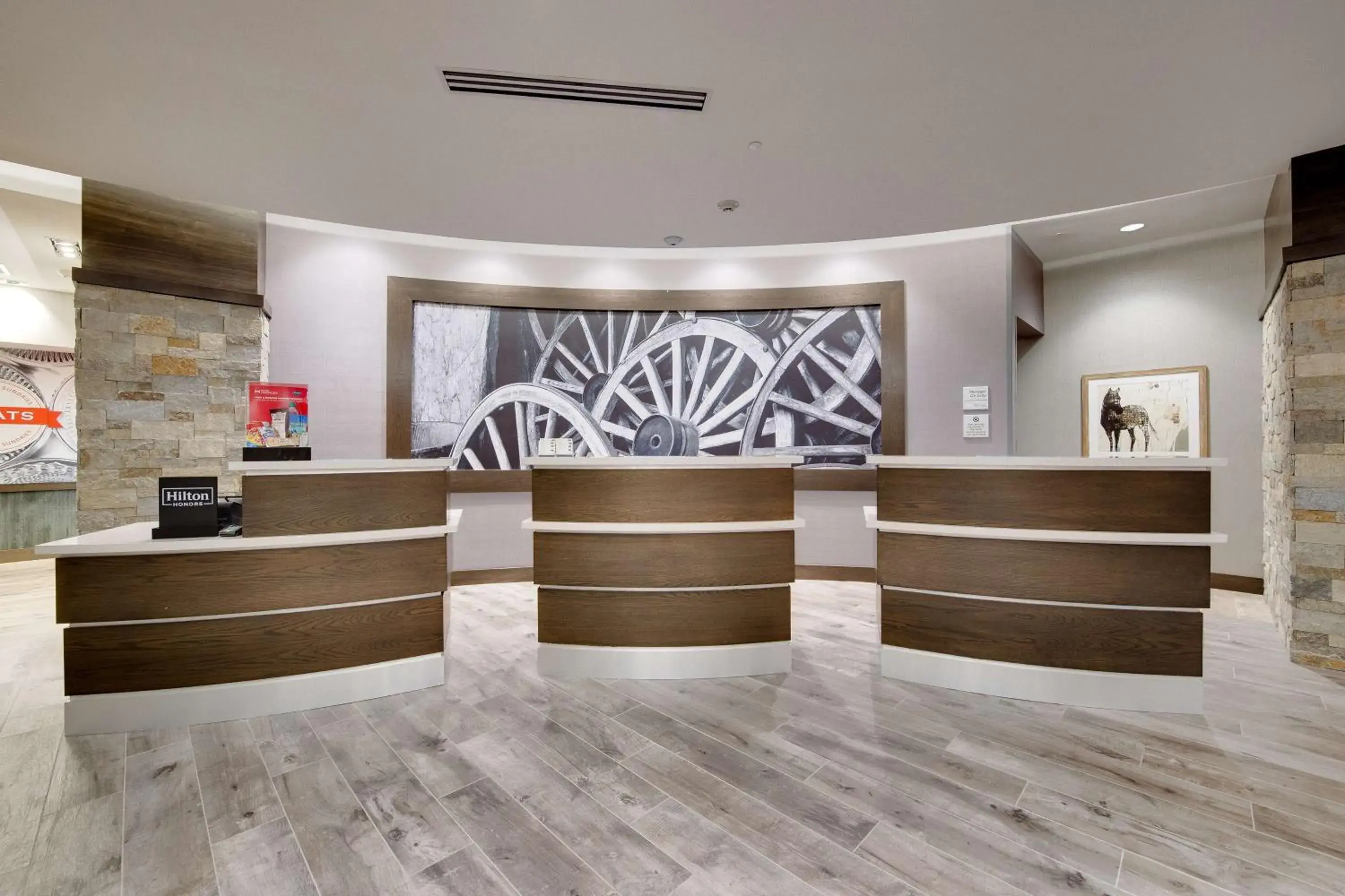 Lobby or reception in Hampton Inn & Suites Fort Worth Downtown Lobby or reception in Hampton Inn & Suites Fort Worth Downtown