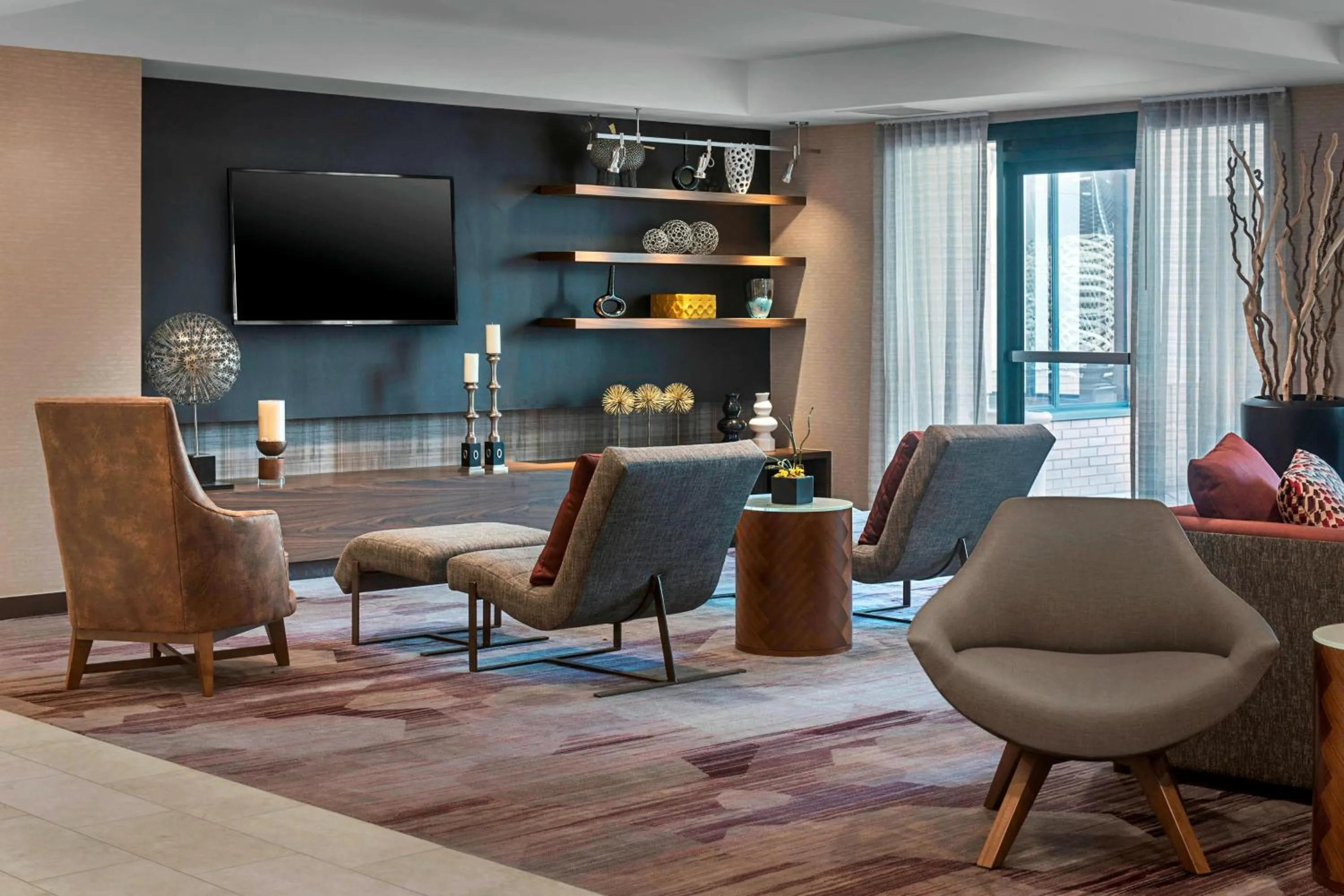 Lobby or reception in Courtyard By Marriott Jersey City Newport