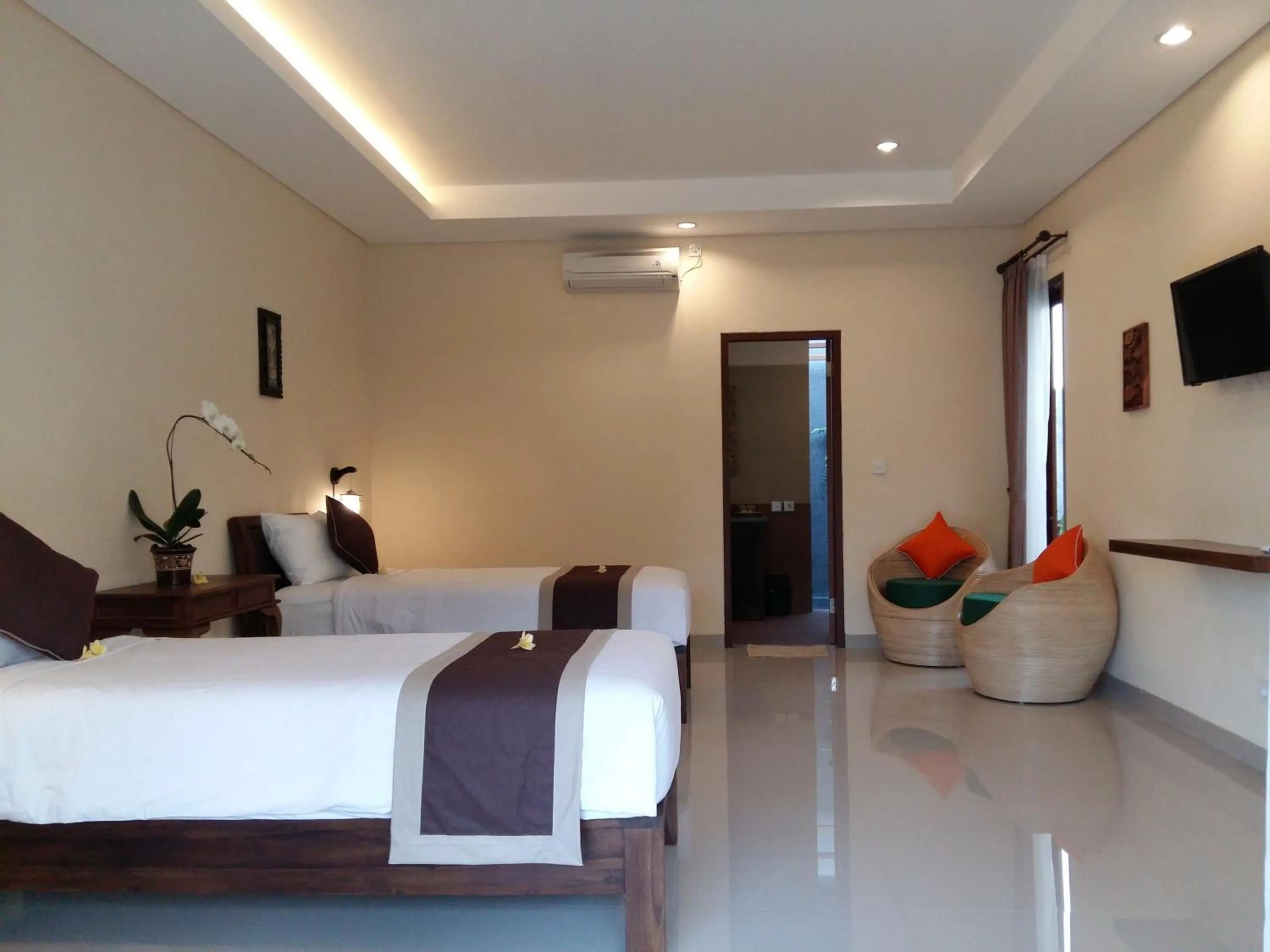 Deluxe Twin Villa with Ricefield View in Darra Ria Villa Ubud