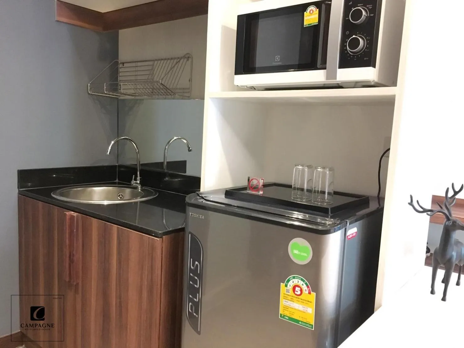 Kitchen or kitchenette in Campagne Hotel and Residence - SHA Plus
