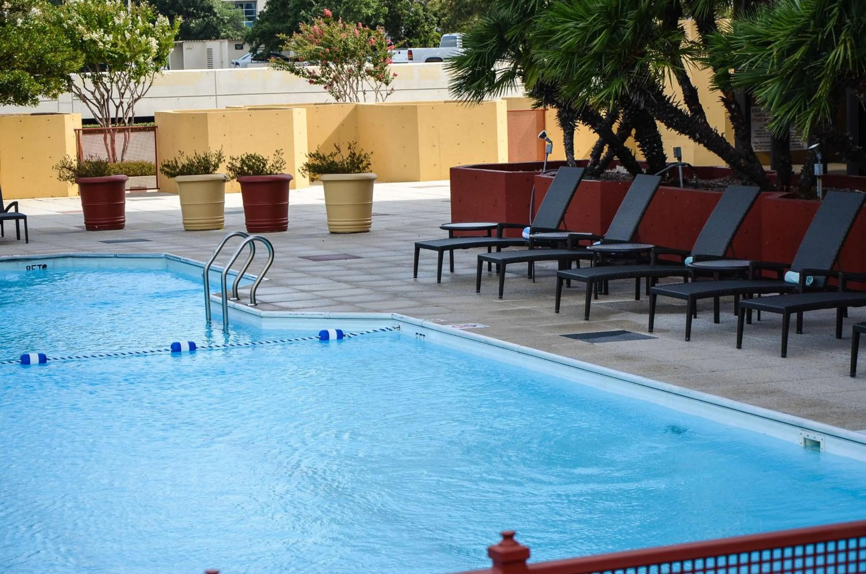 Pool view in DoubleTree by Hilton Hotel Houston Greenway Plaza