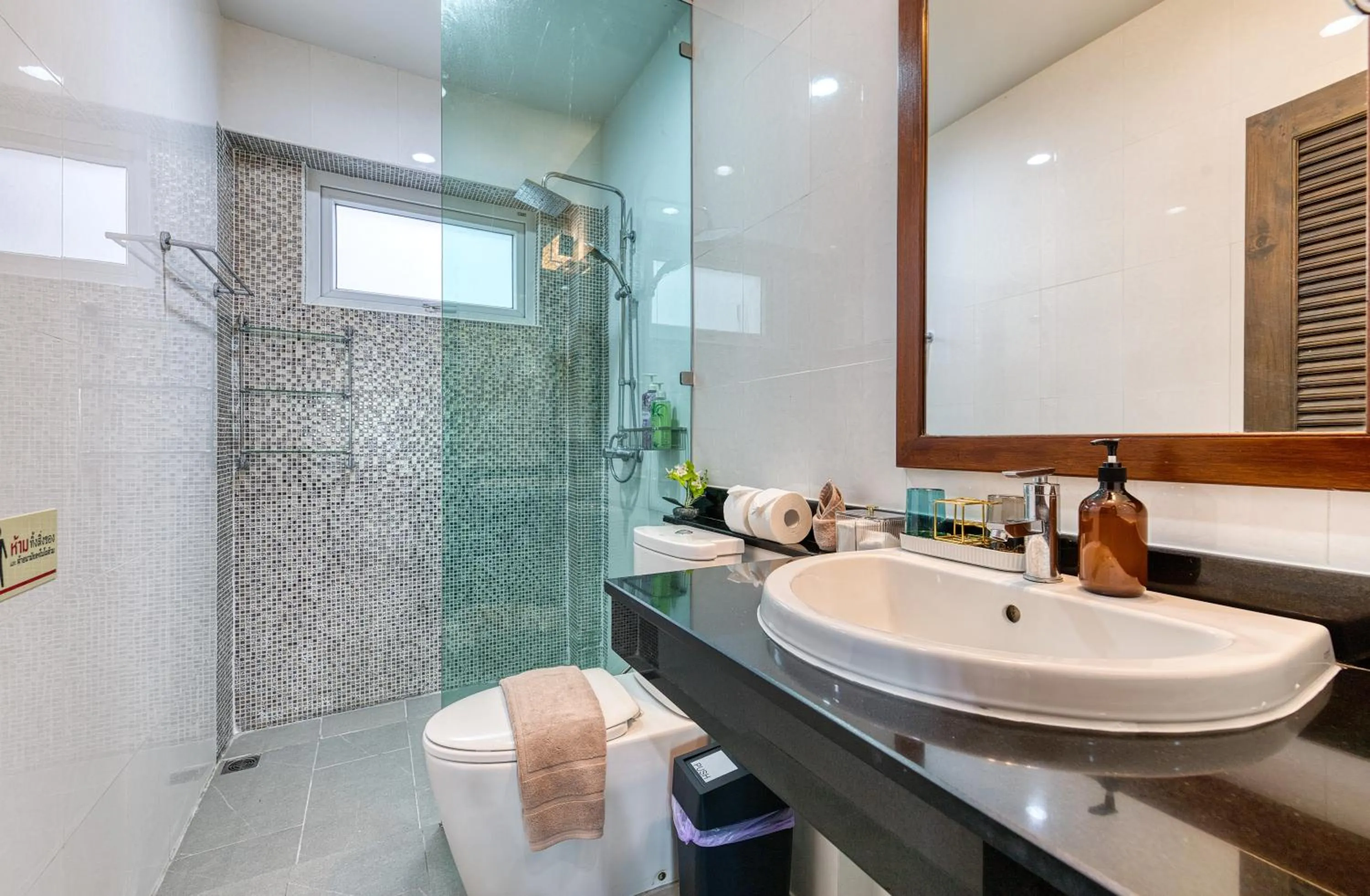 Shower in Surisa Seaview Pool Villas