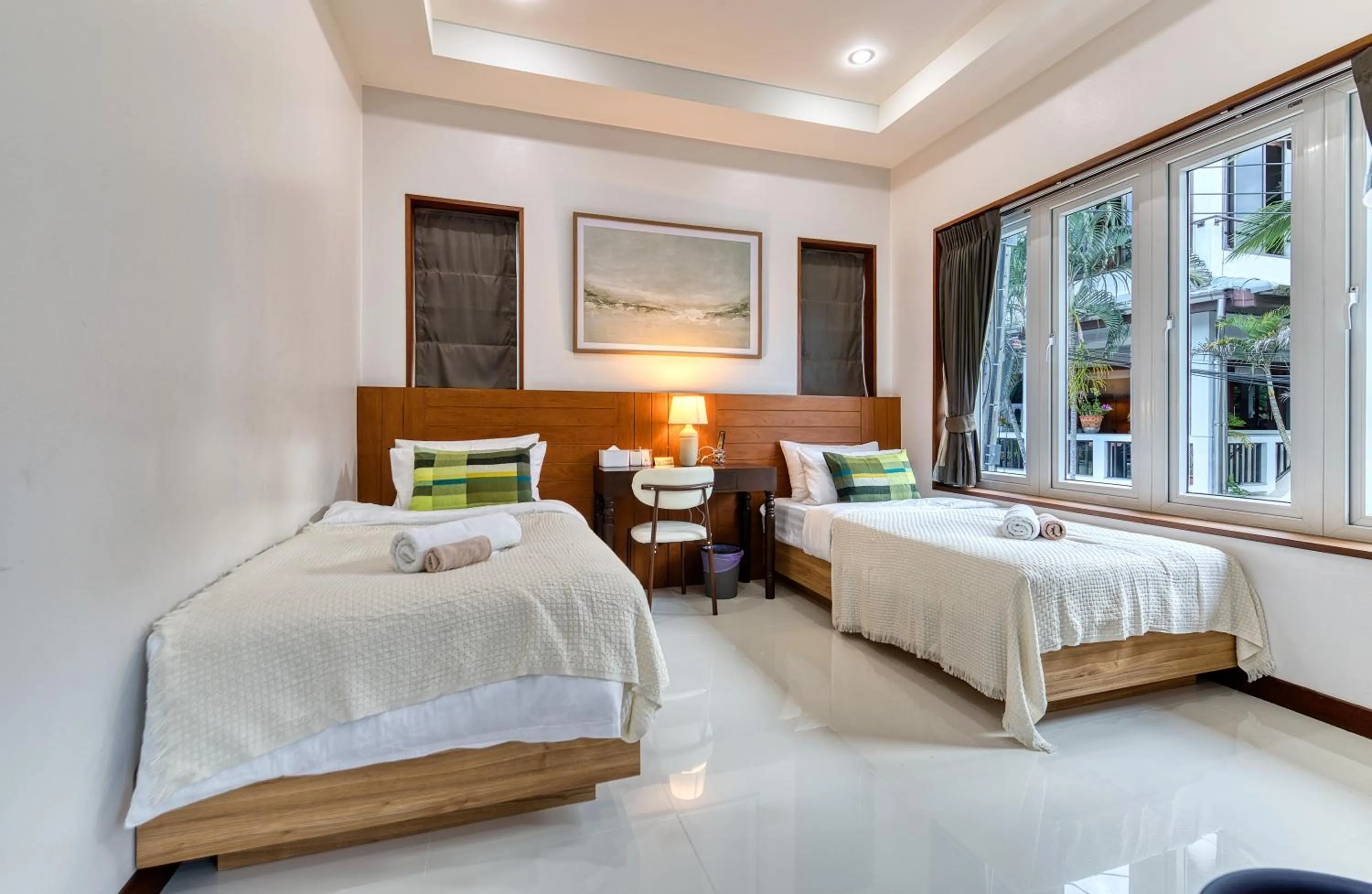 Bed in Surisa Seaview Pool Villas
