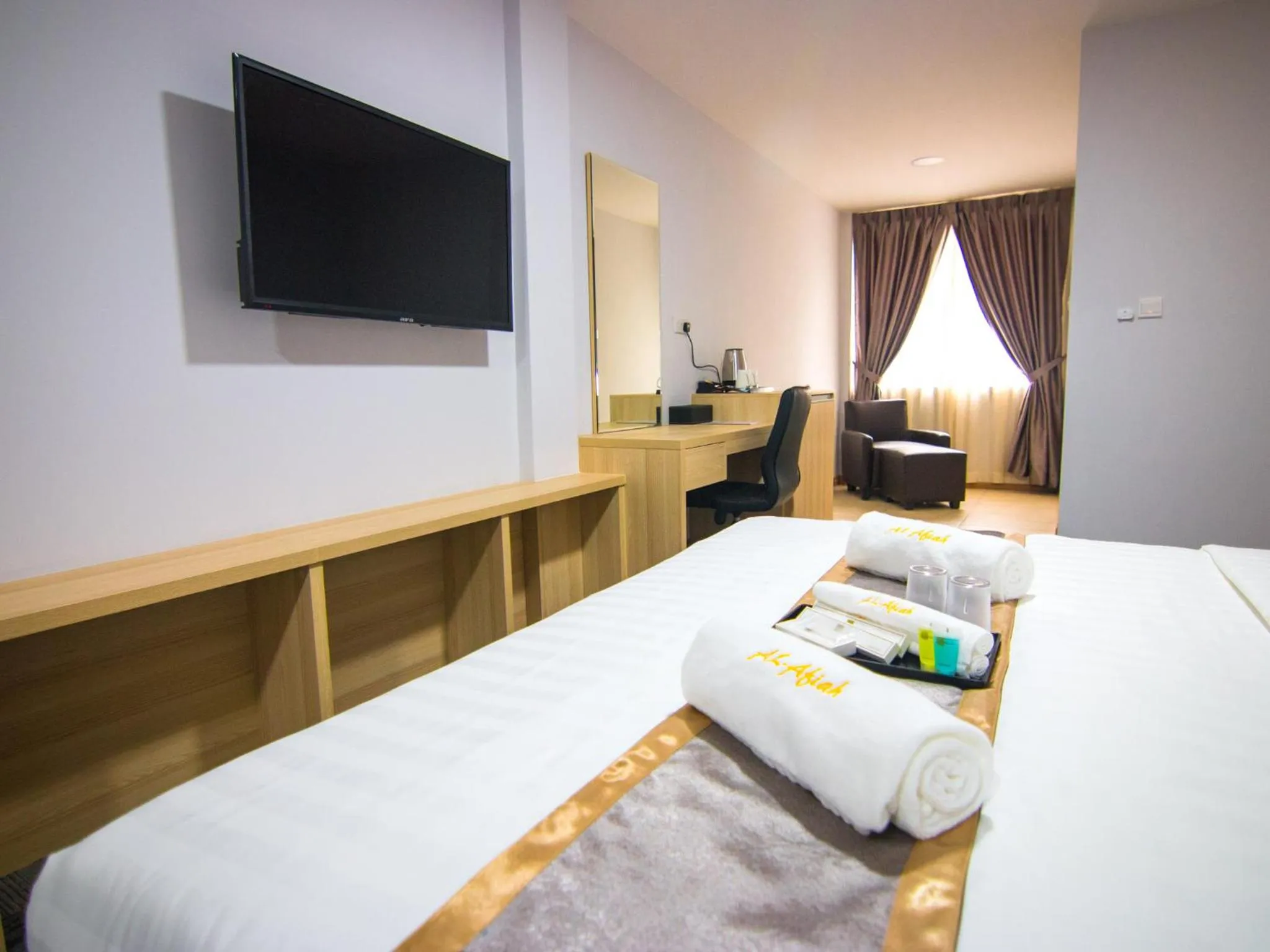 TV and multimedia, Bed in Al Afiah Hotel