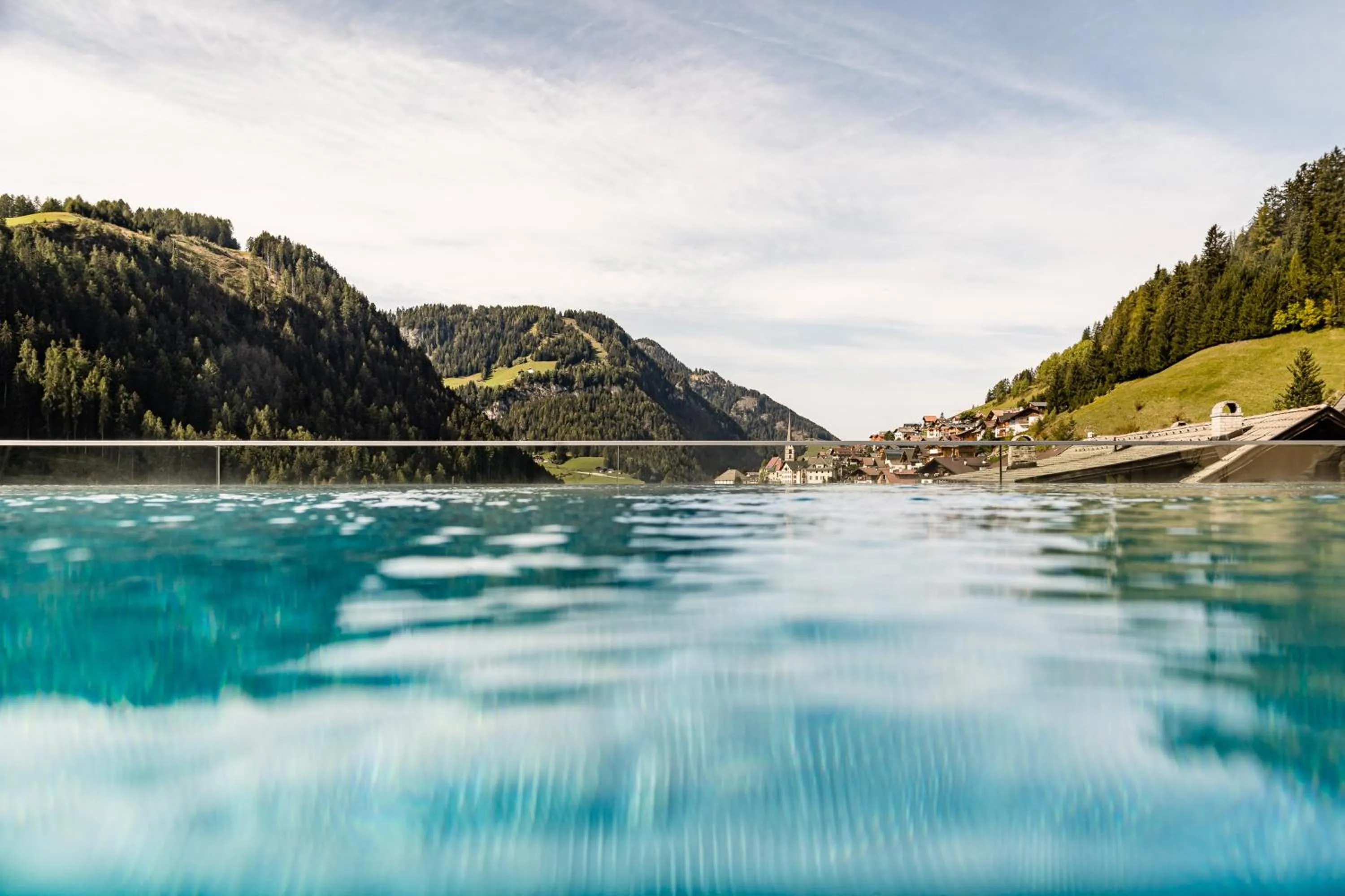 Swimming pool in Hotel Touring Dolomites
