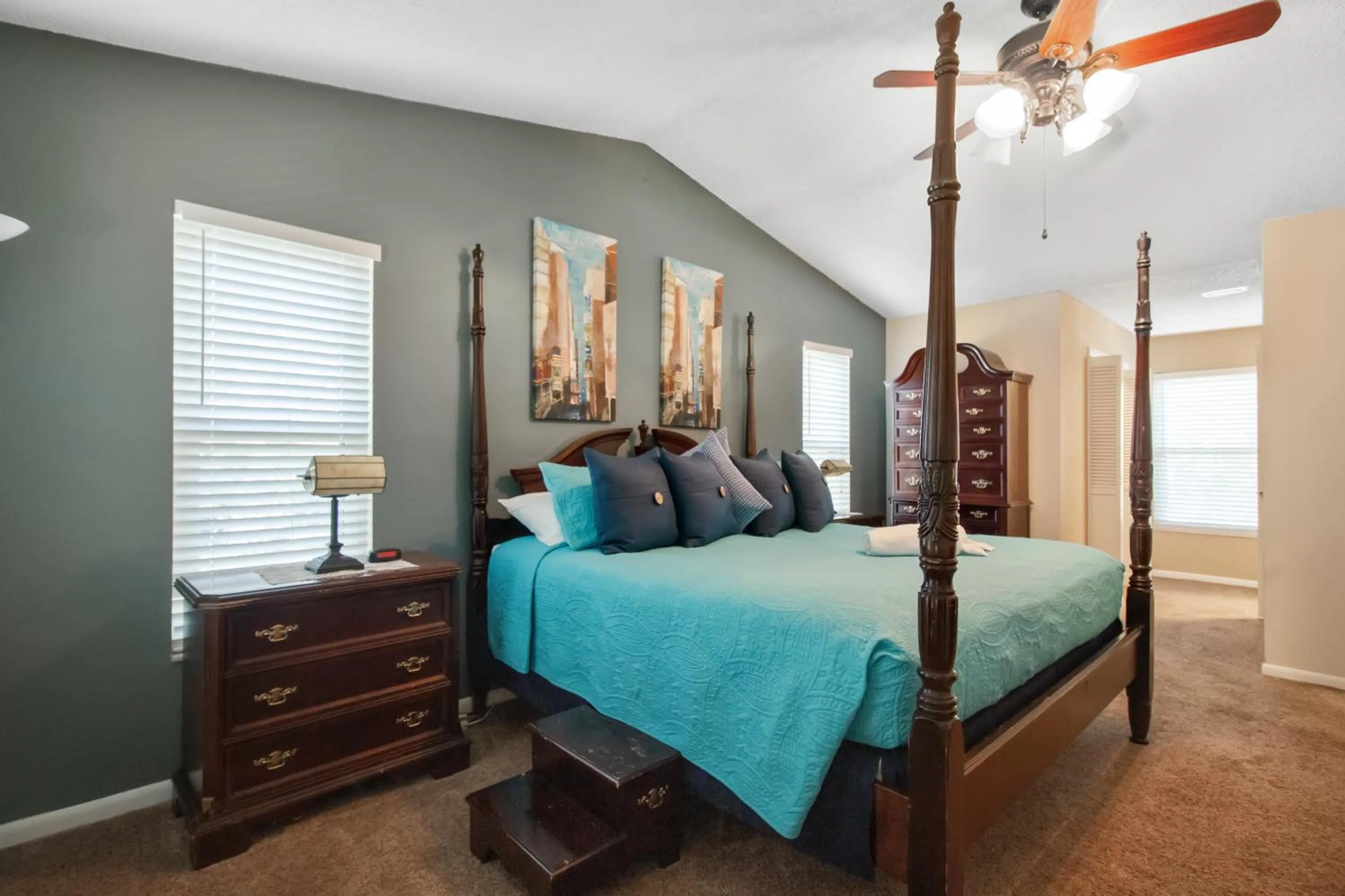 Bedroom, Bed in Tampa Bay Pool Home with Heated Pool