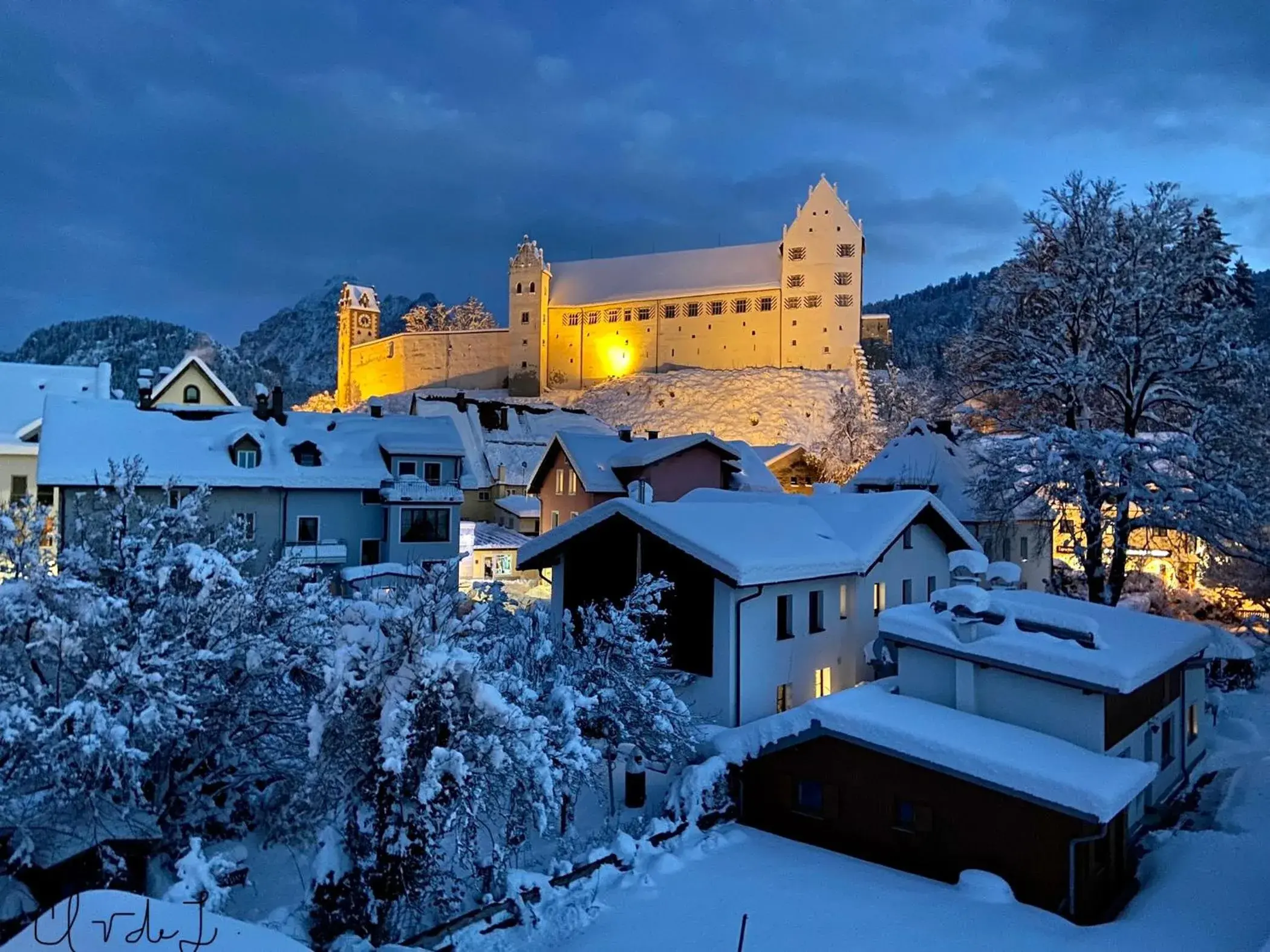 Property building, Winter in Hotel Fantasia