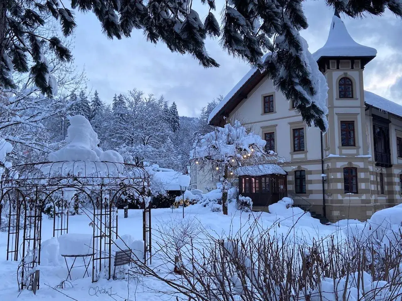 Property building, Winter in Hotel Fantasia