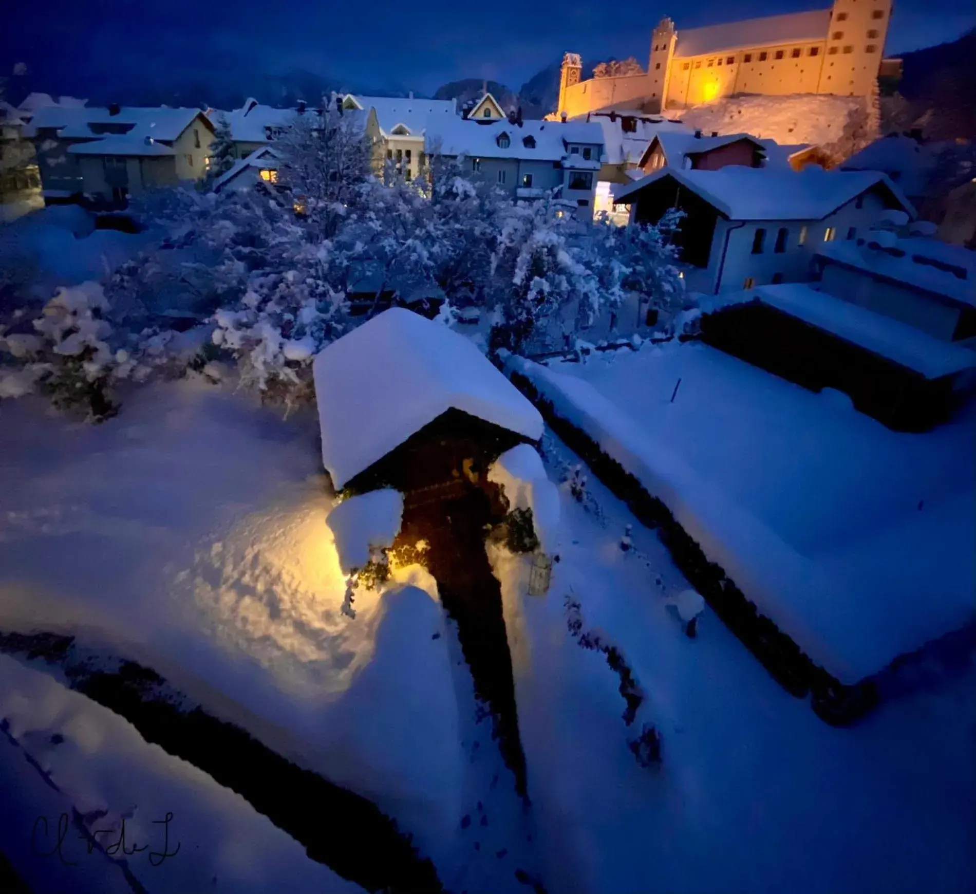 Property building, Winter in Hotel Fantasia