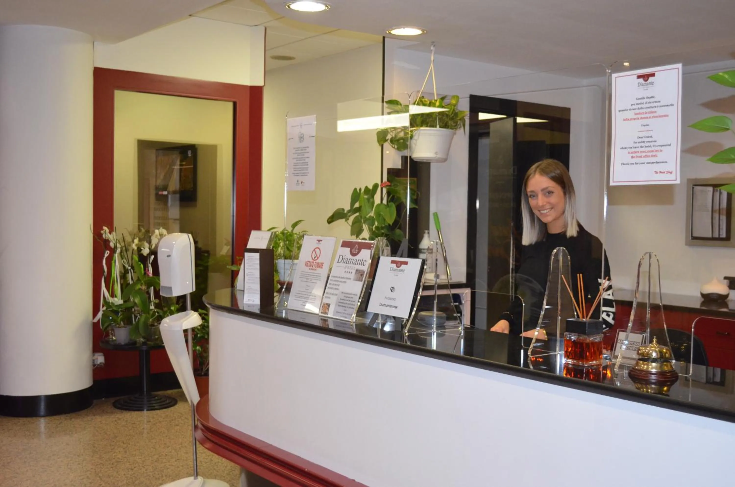 Lobby or reception in Hotel Diamante