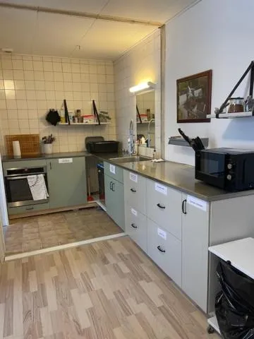 Kitchen or kitchenette in Motel Viborg