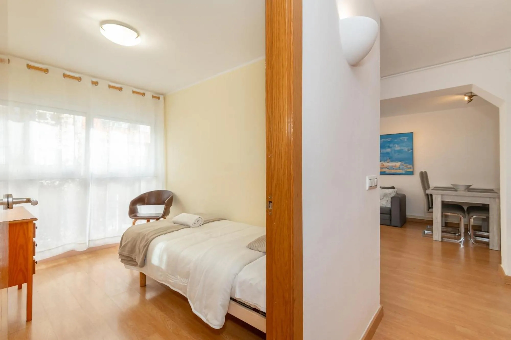 Bed in Apartamento céntrico en Girona