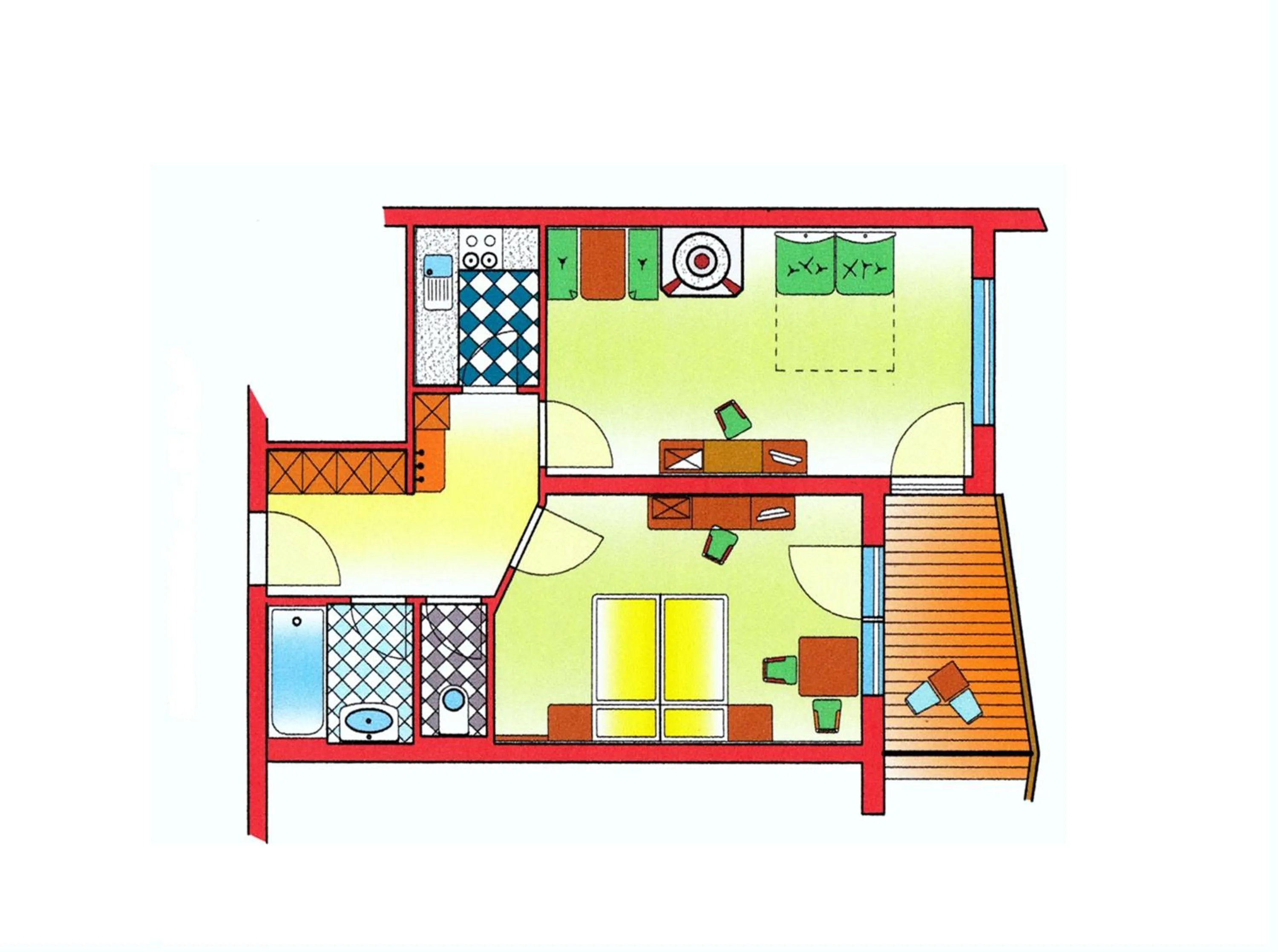 Floor plan in Appartementhaus Alpenrose
