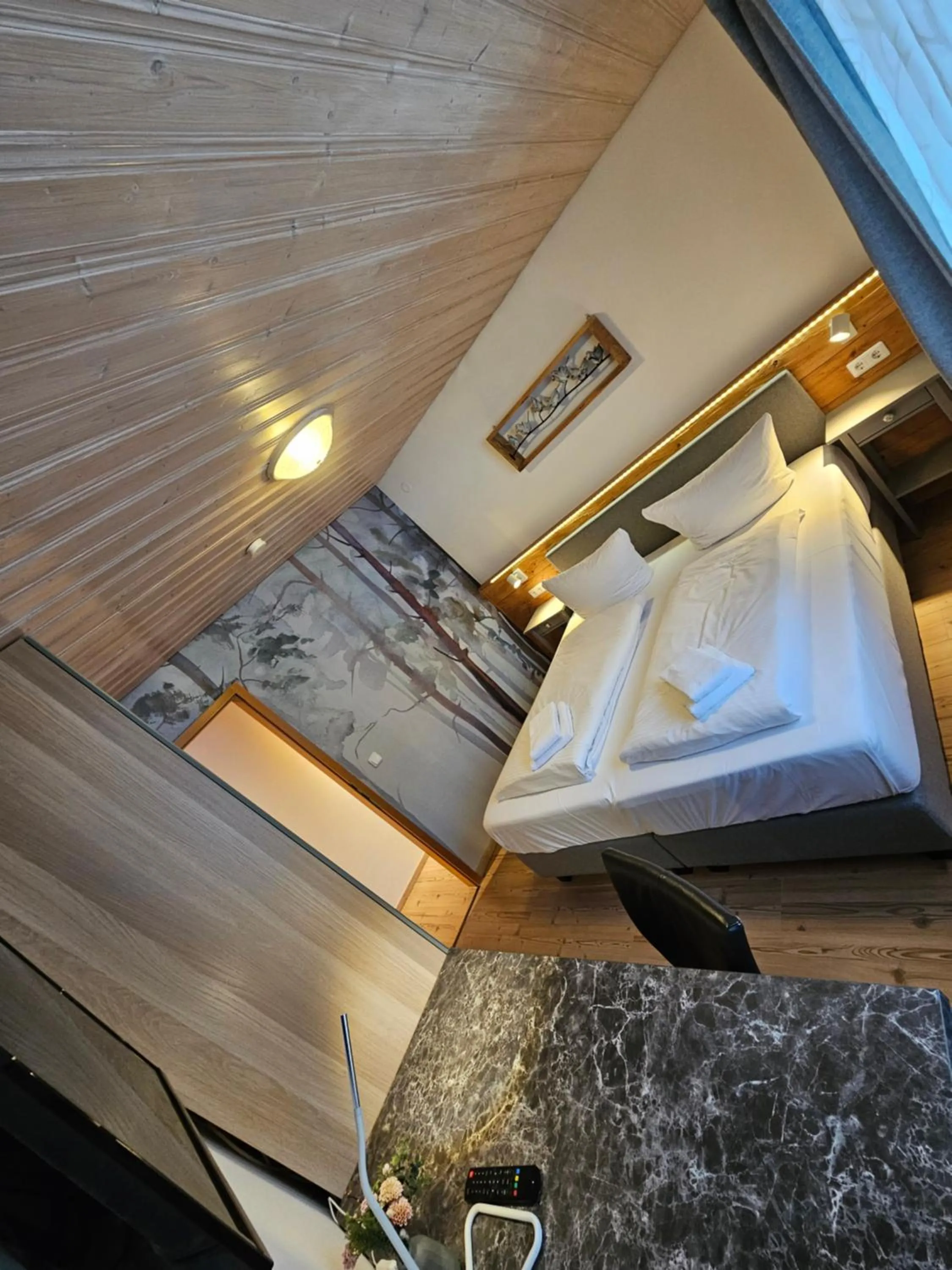 Bedroom, Bed in Landhotel Bartlehof