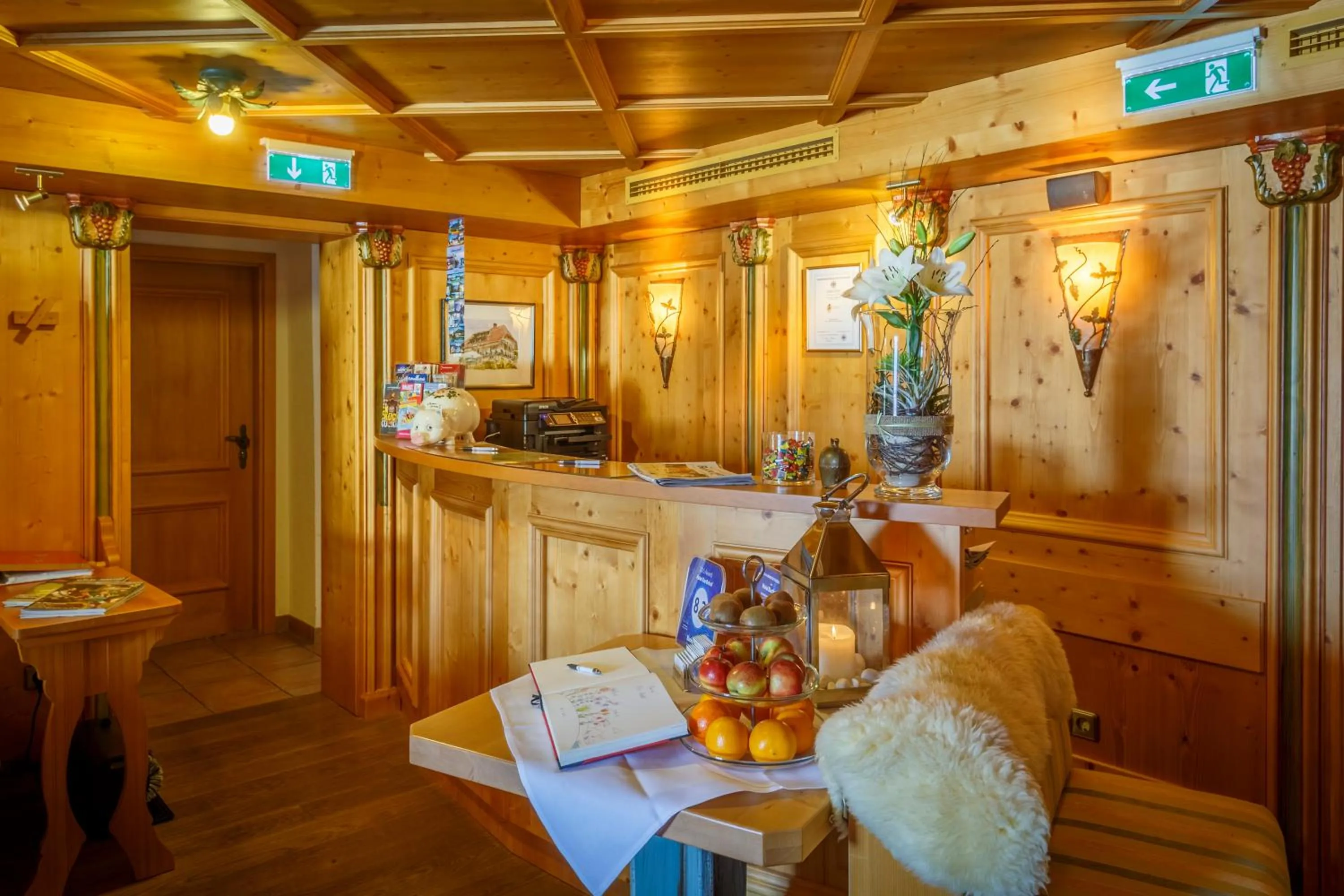 Lobby or reception in Landhotel Bartlehof