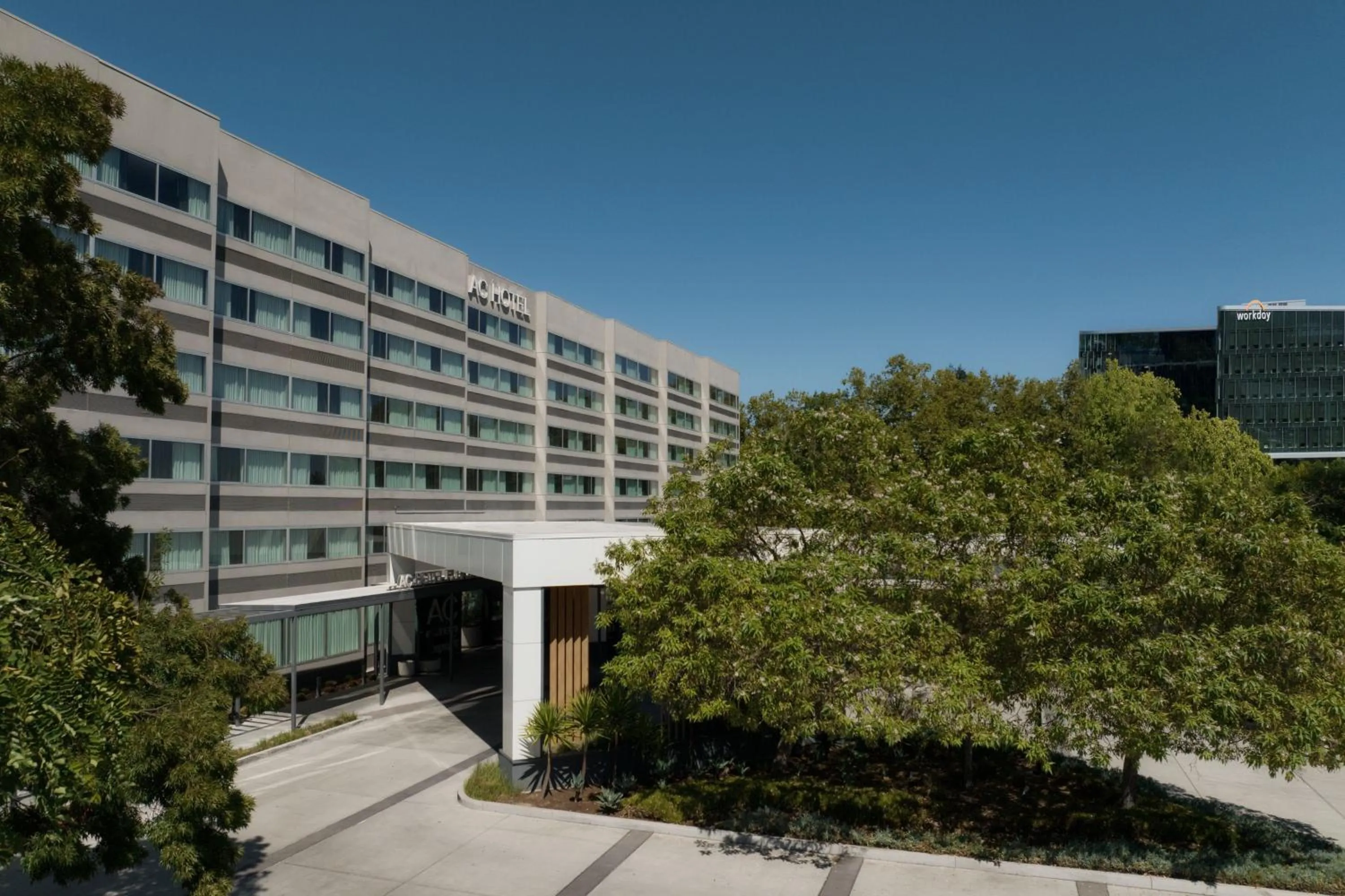 Property building in AC Hotel by Marriott Pleasanton