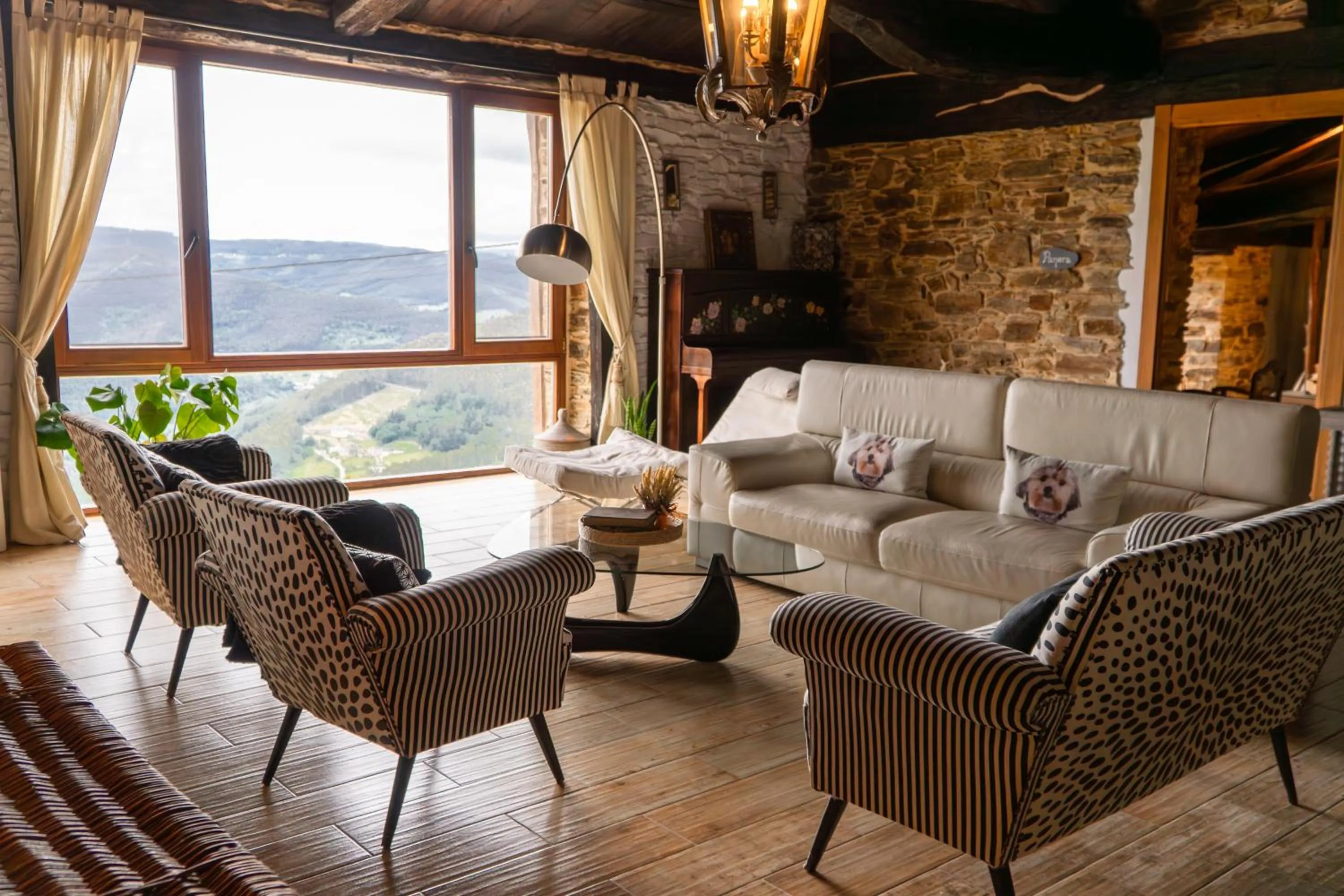 Living room in Complejo Rural Lar de Vies