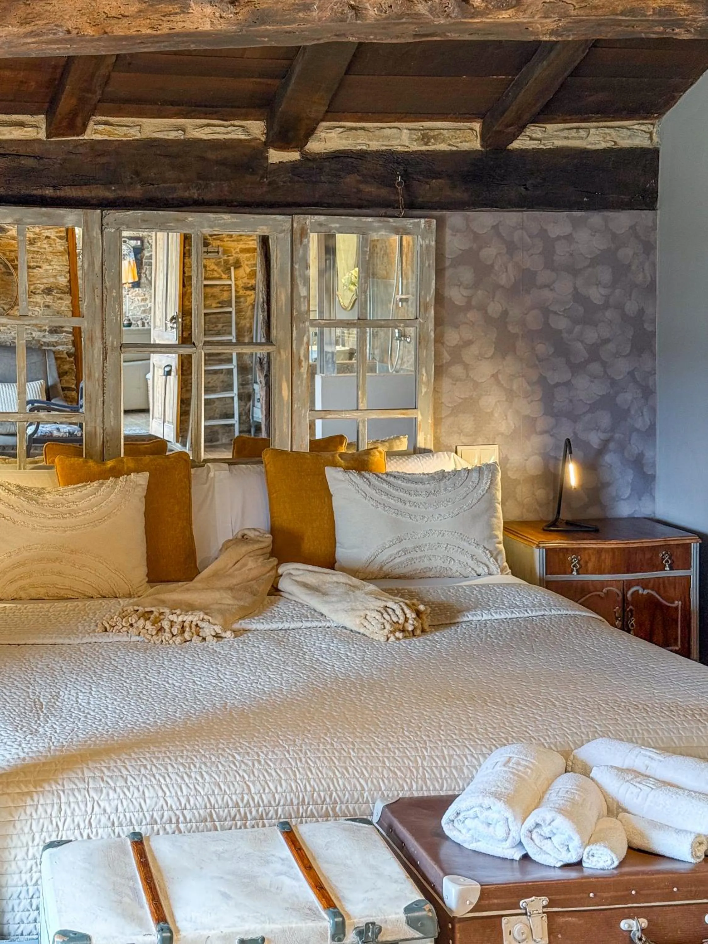 Bed in Complejo Rural Lar de Vies