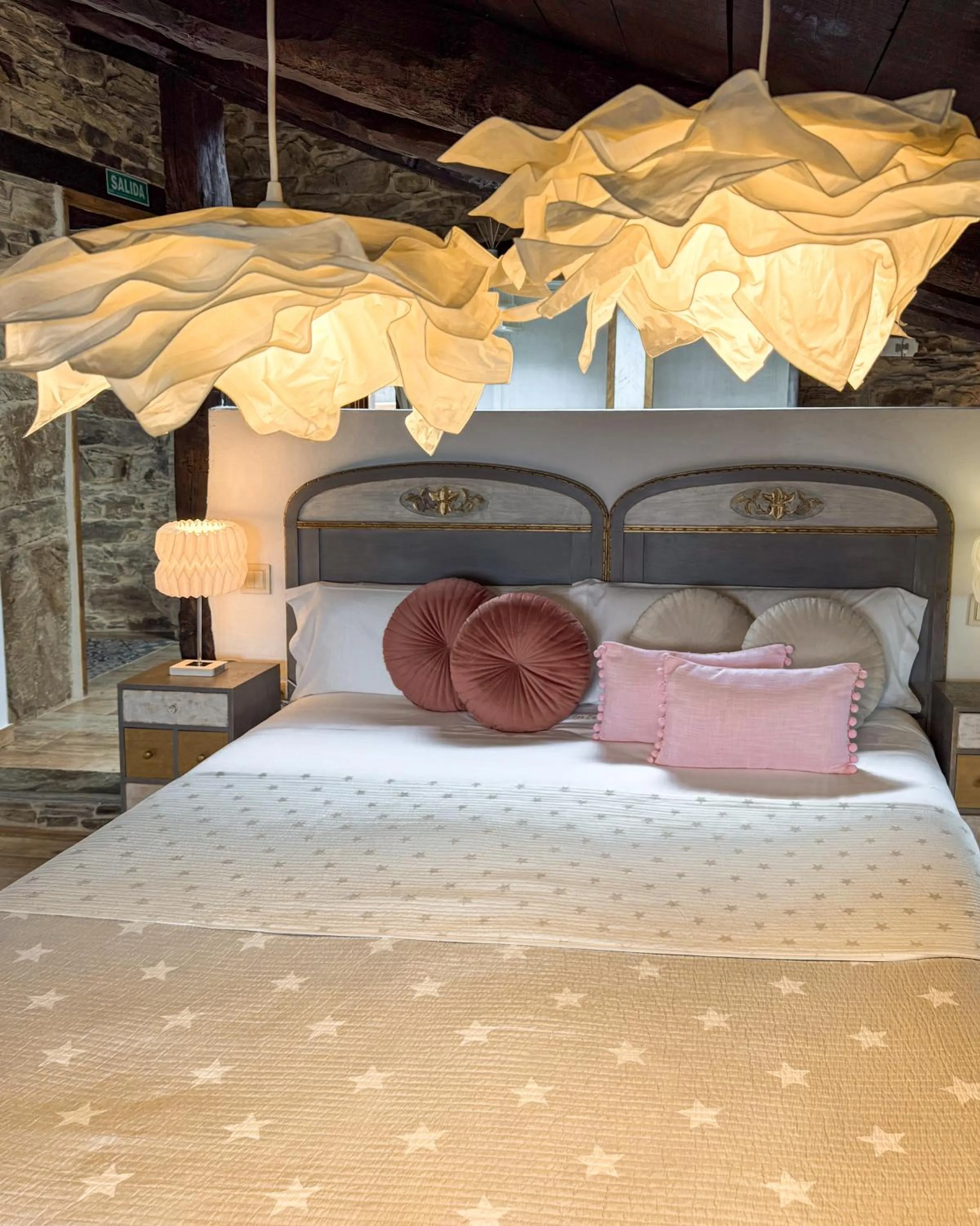 Bed in Complejo Rural Lar de Vies