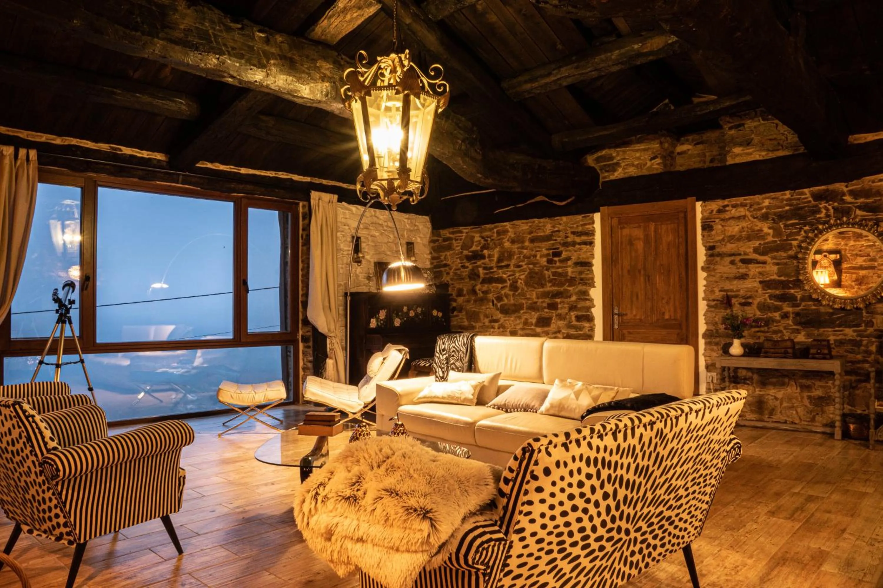 Living room in Complejo Rural Lar de Vies