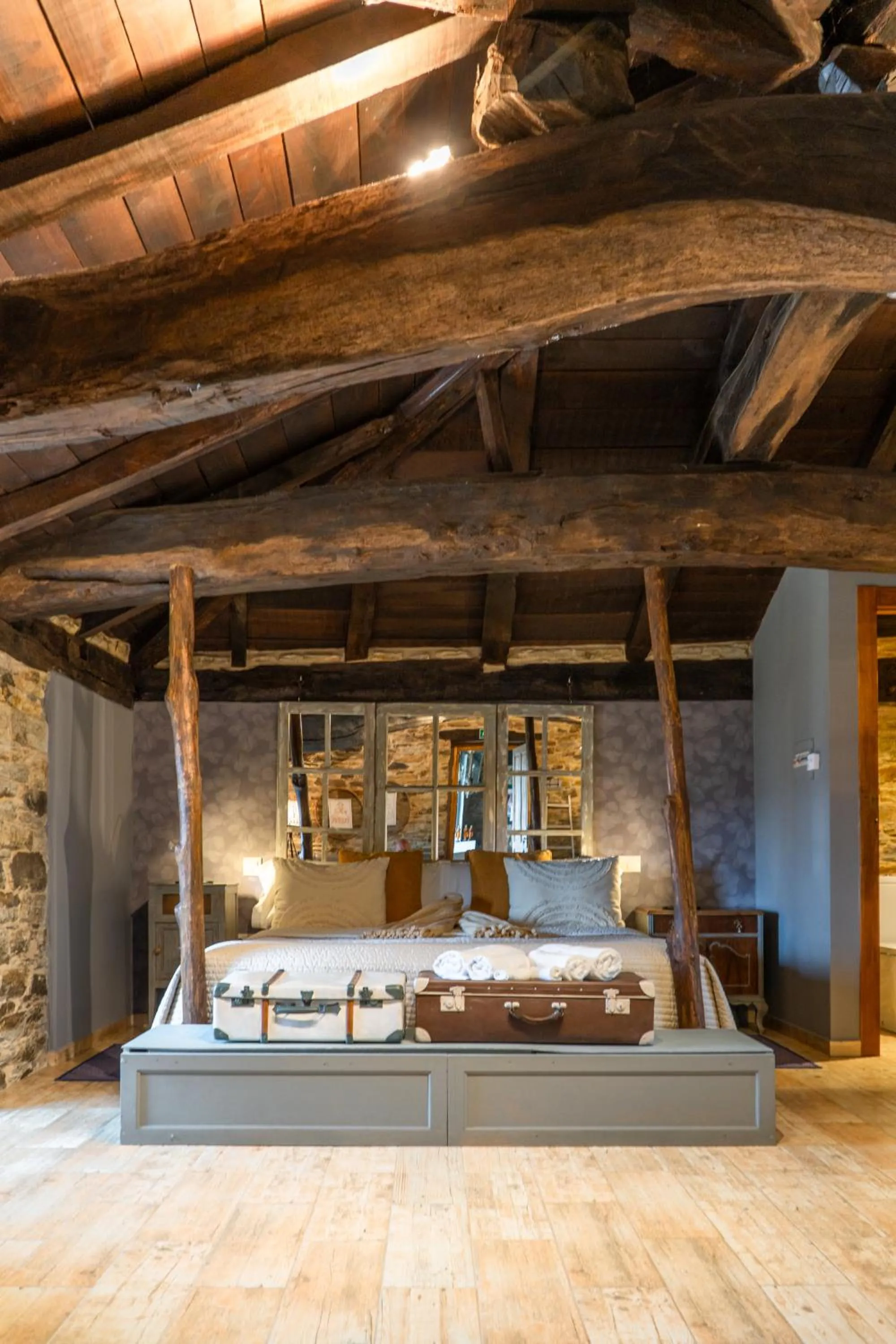 Bed in Complejo Rural Lar de Vies