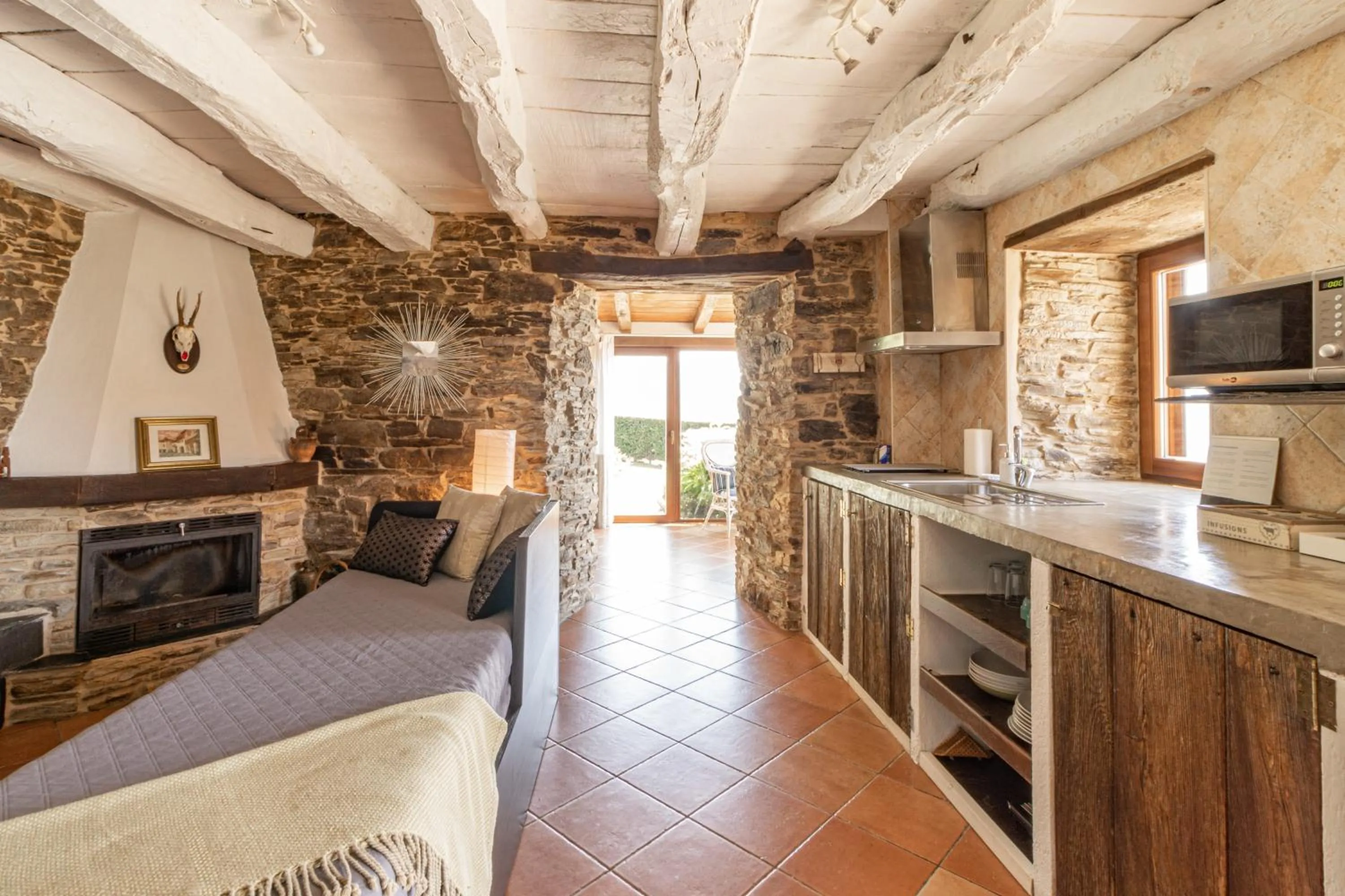 Living room in Complejo Rural Lar de Vies