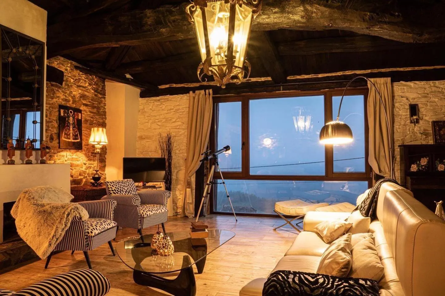 Seating area in Complejo Rural Lar de Vies