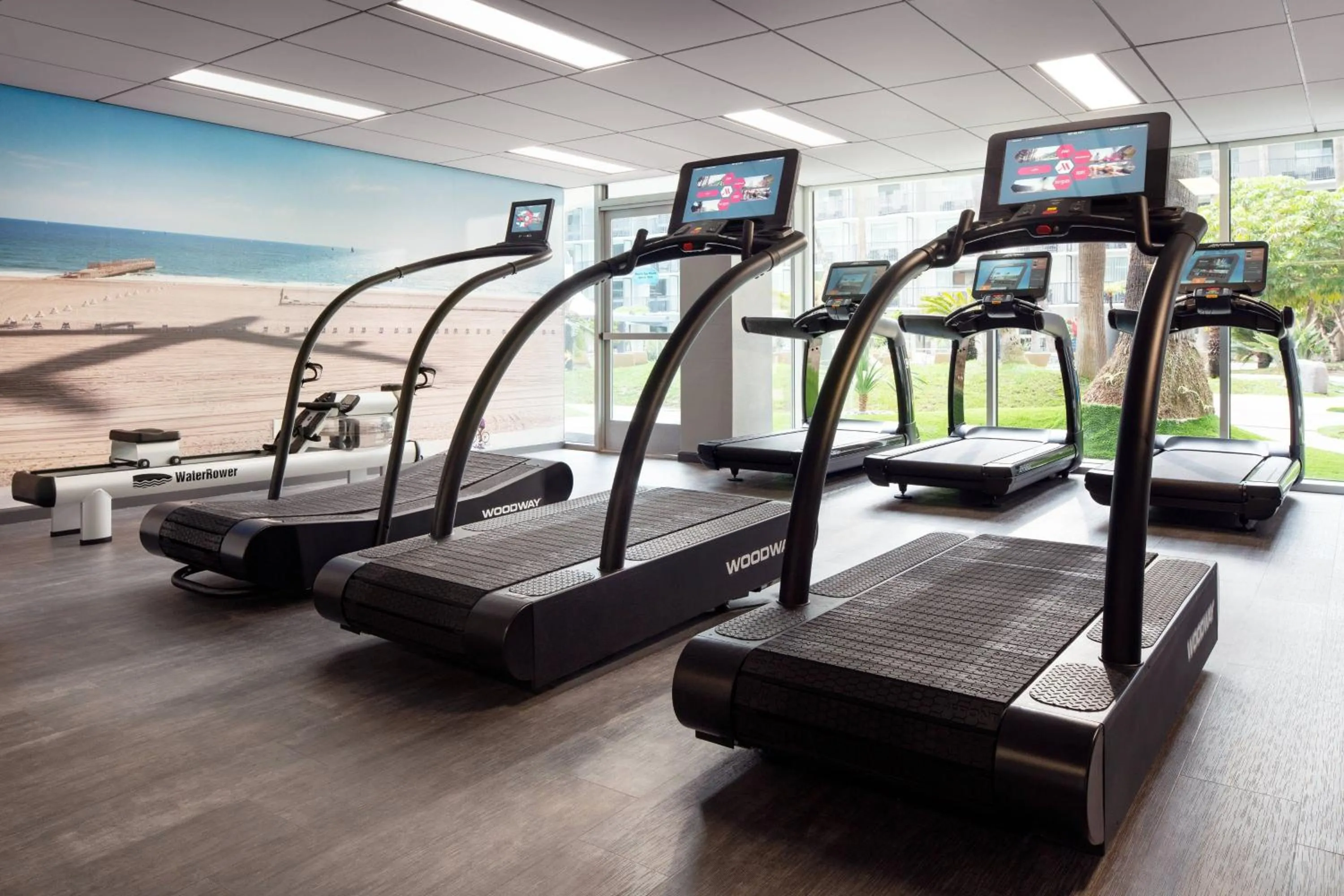 Fitness centre/facilities in Los Angeles Airport Marriott