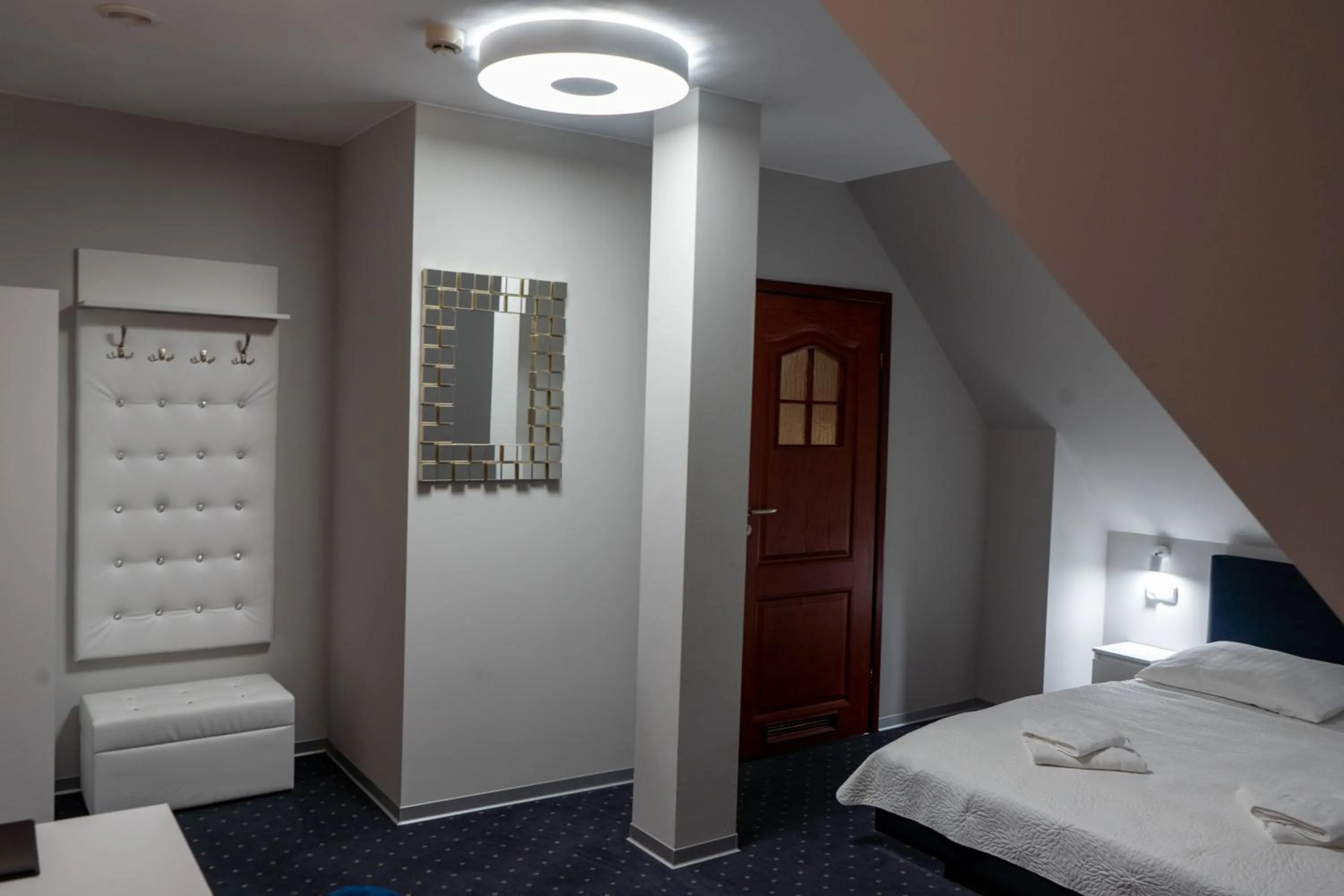 Bathroom, Bed in Hotel Podjadek