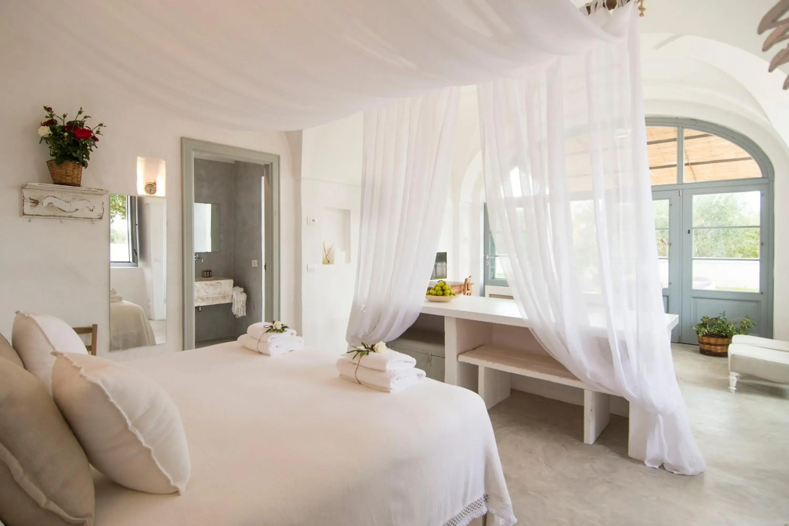 Deluxe Double or Twin Room with Sofa Bed - single occupancy in Masseria Le Torri Deluxe Double or Twin Room with Sofa Bed - single occupancy in Masseria Le Torri