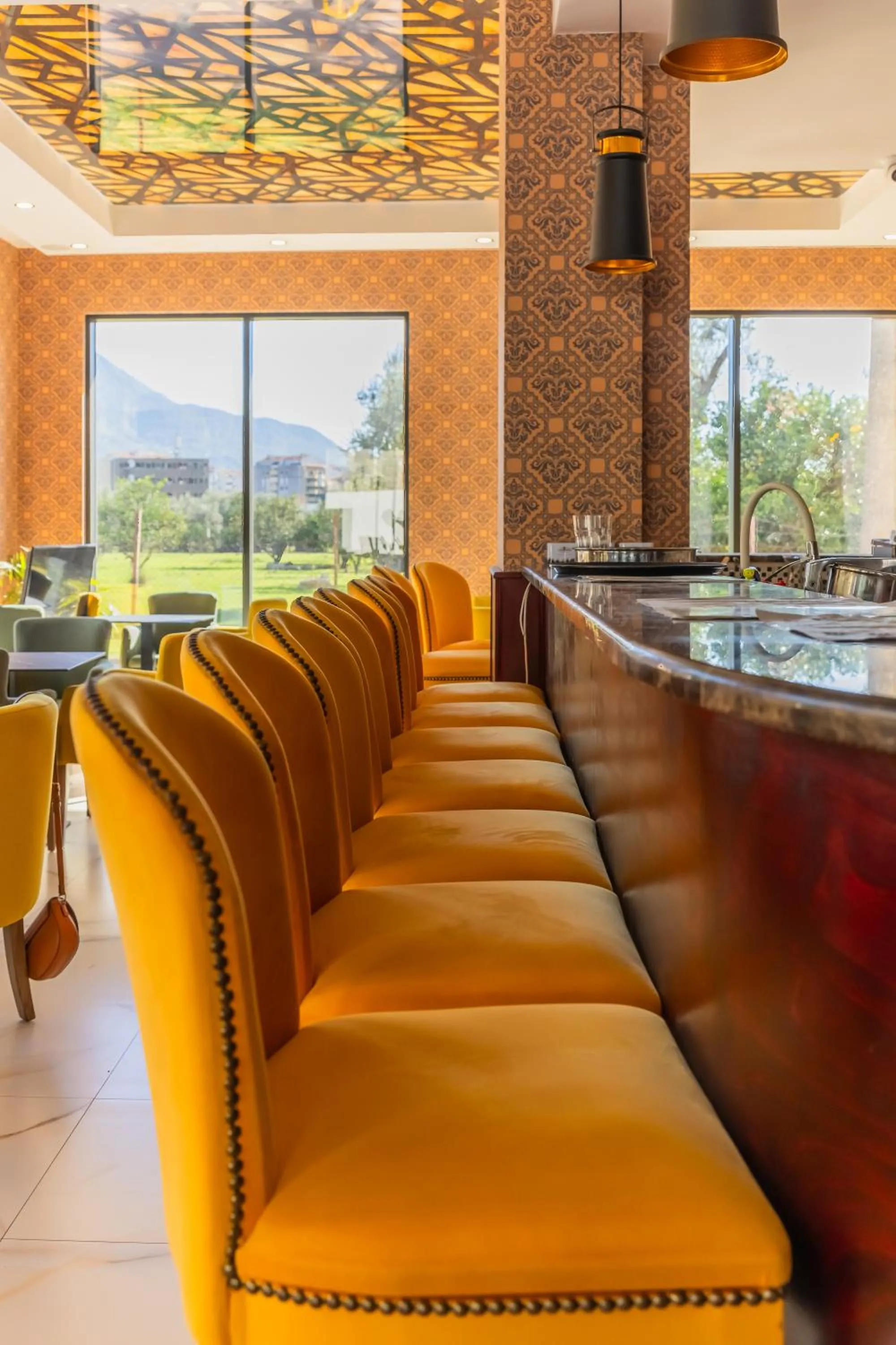 Seating area in Hotel Pharos