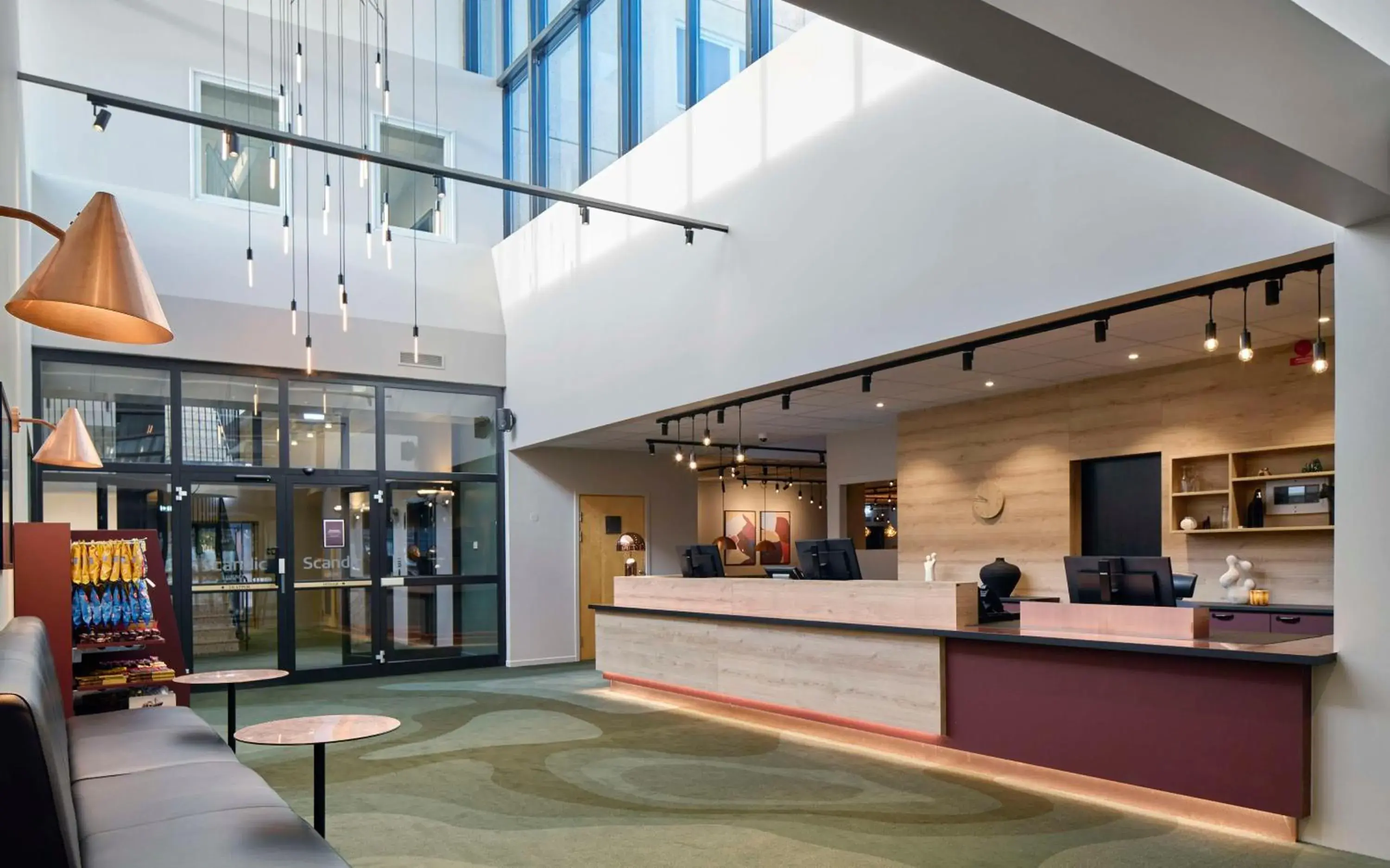 Lobby or reception in Scandic Lugnet Lobby or reception in Scandic Lugnet