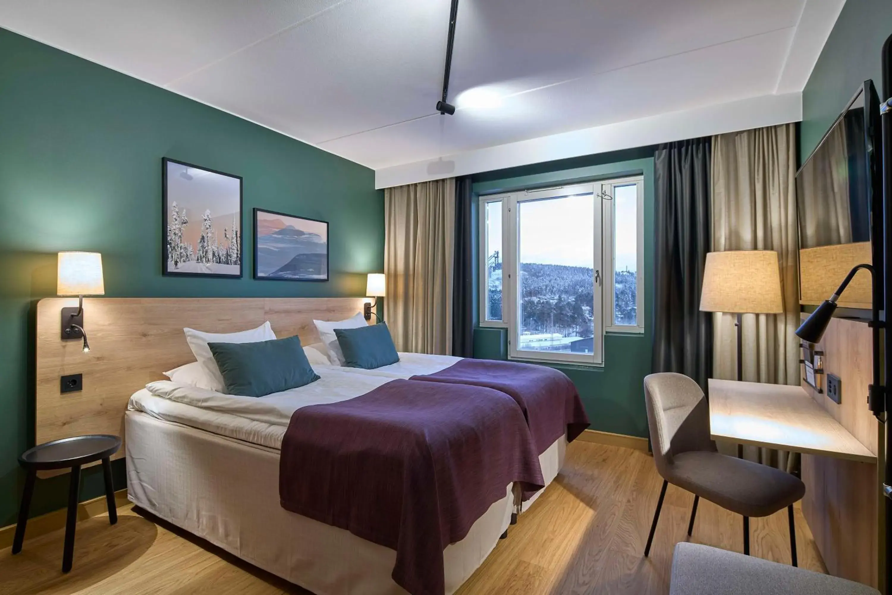 Bedroom, Bed in Scandic Lugnet Bedroom, Bed in Scandic Lugnet