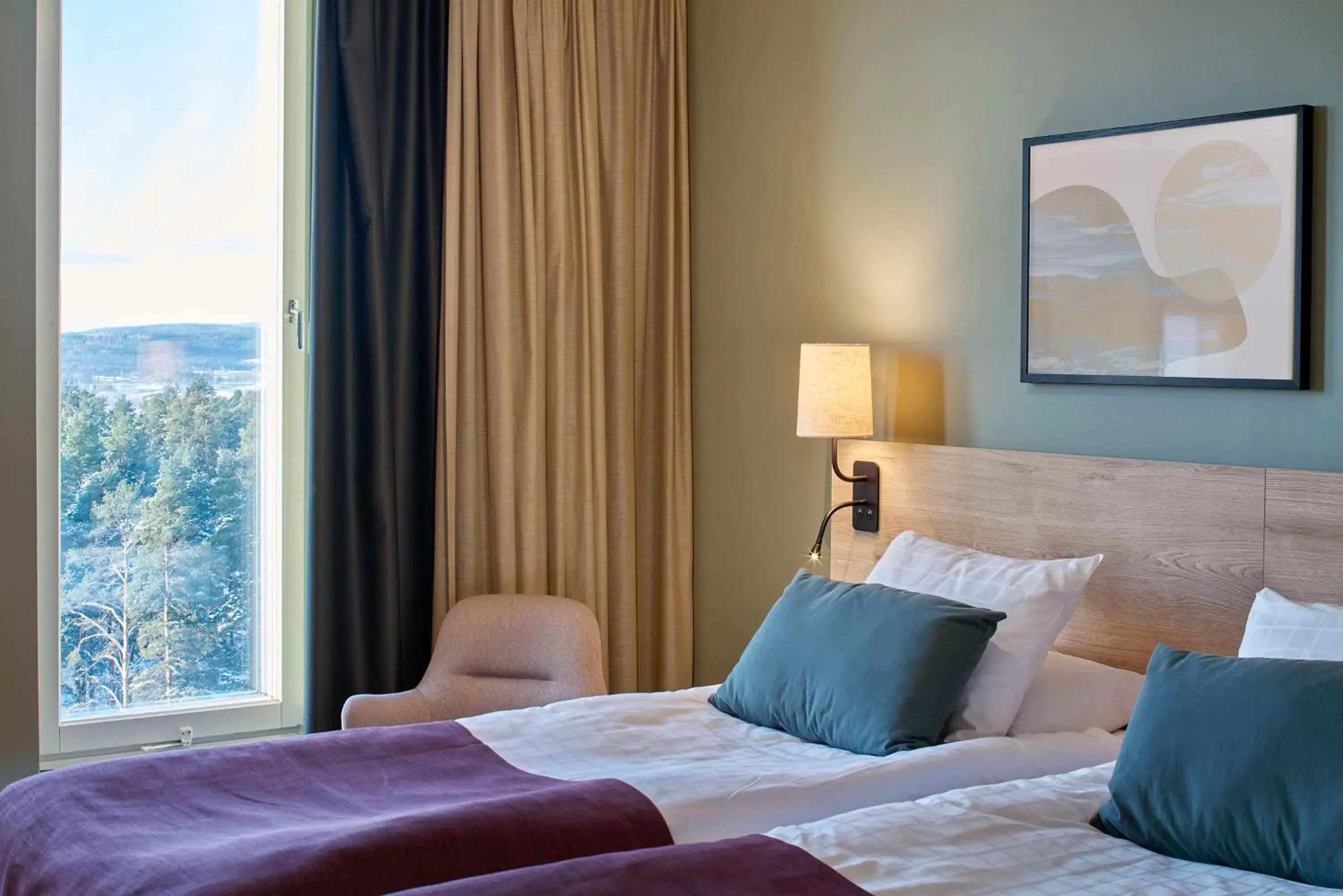 Bedroom, Bed in Scandic Lugnet Bedroom, Bed in Scandic Lugnet