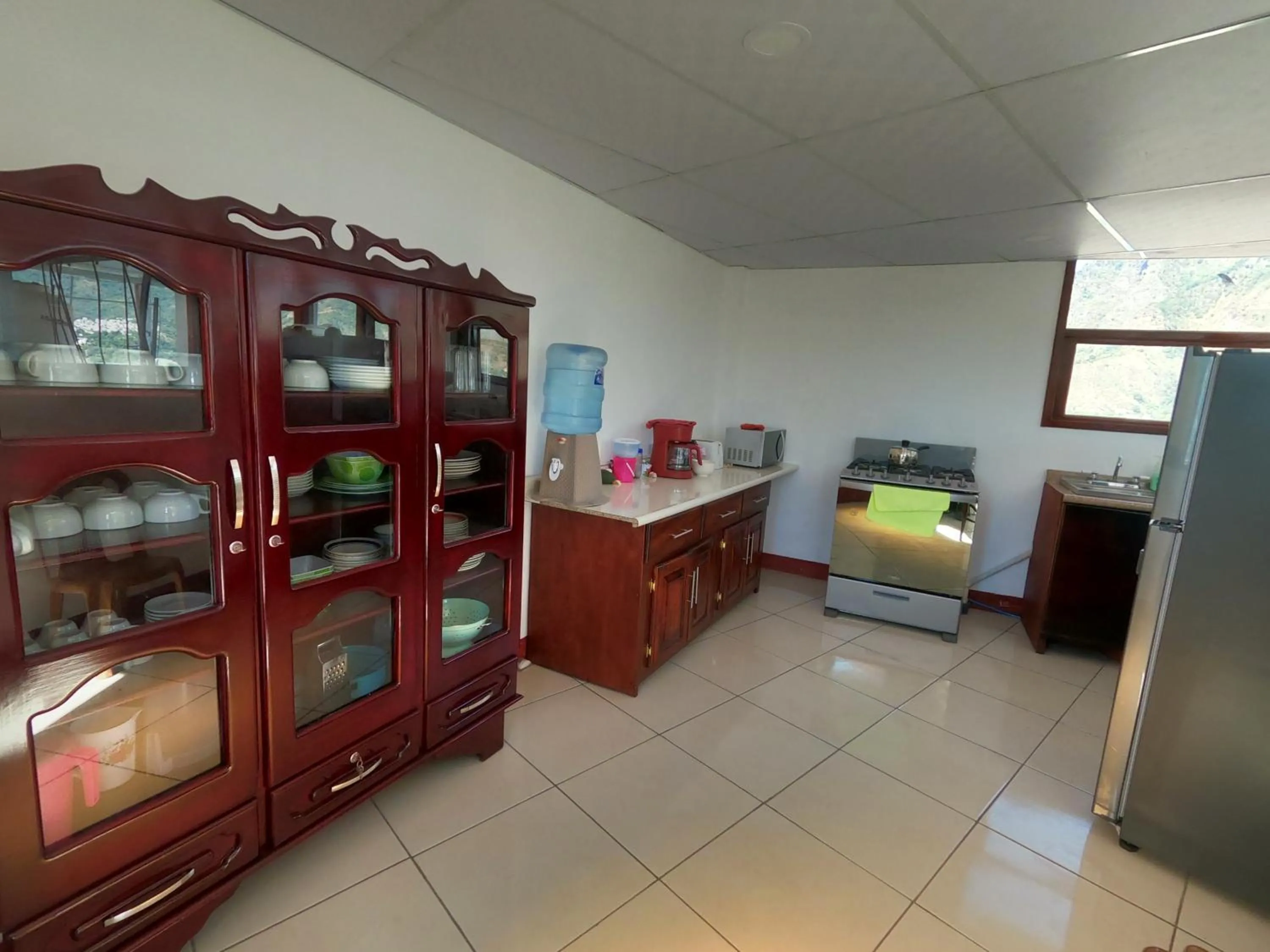 Kitchen or kitchenette in Hotel Xetawaa´l