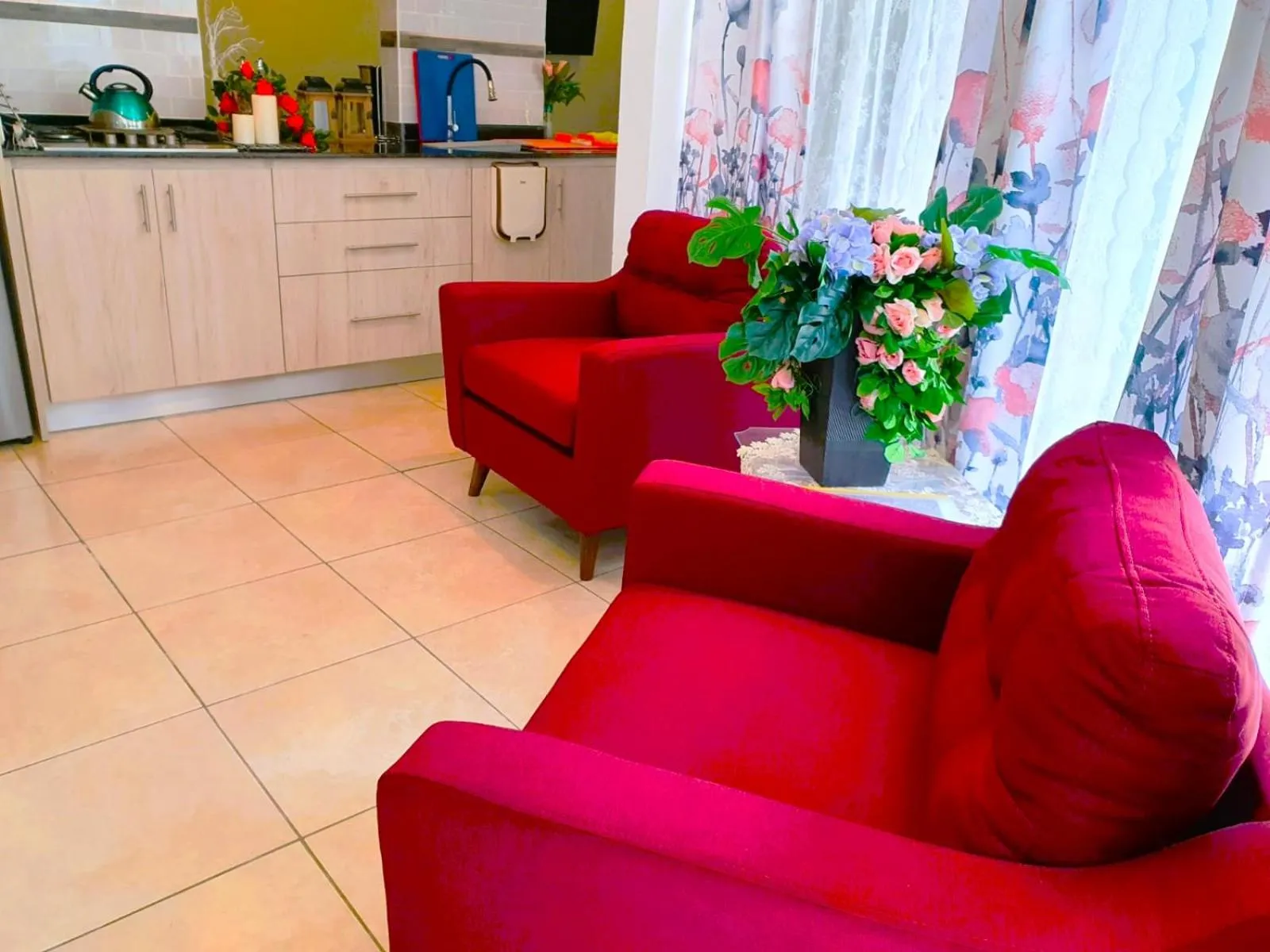 Seating area in El Encanto Condominiums