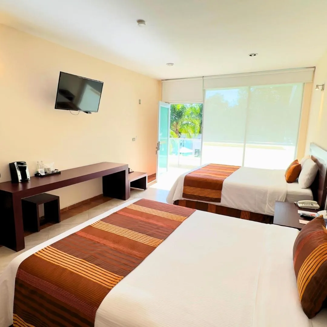 Bed in Hotel Quinta Tequisquiapan