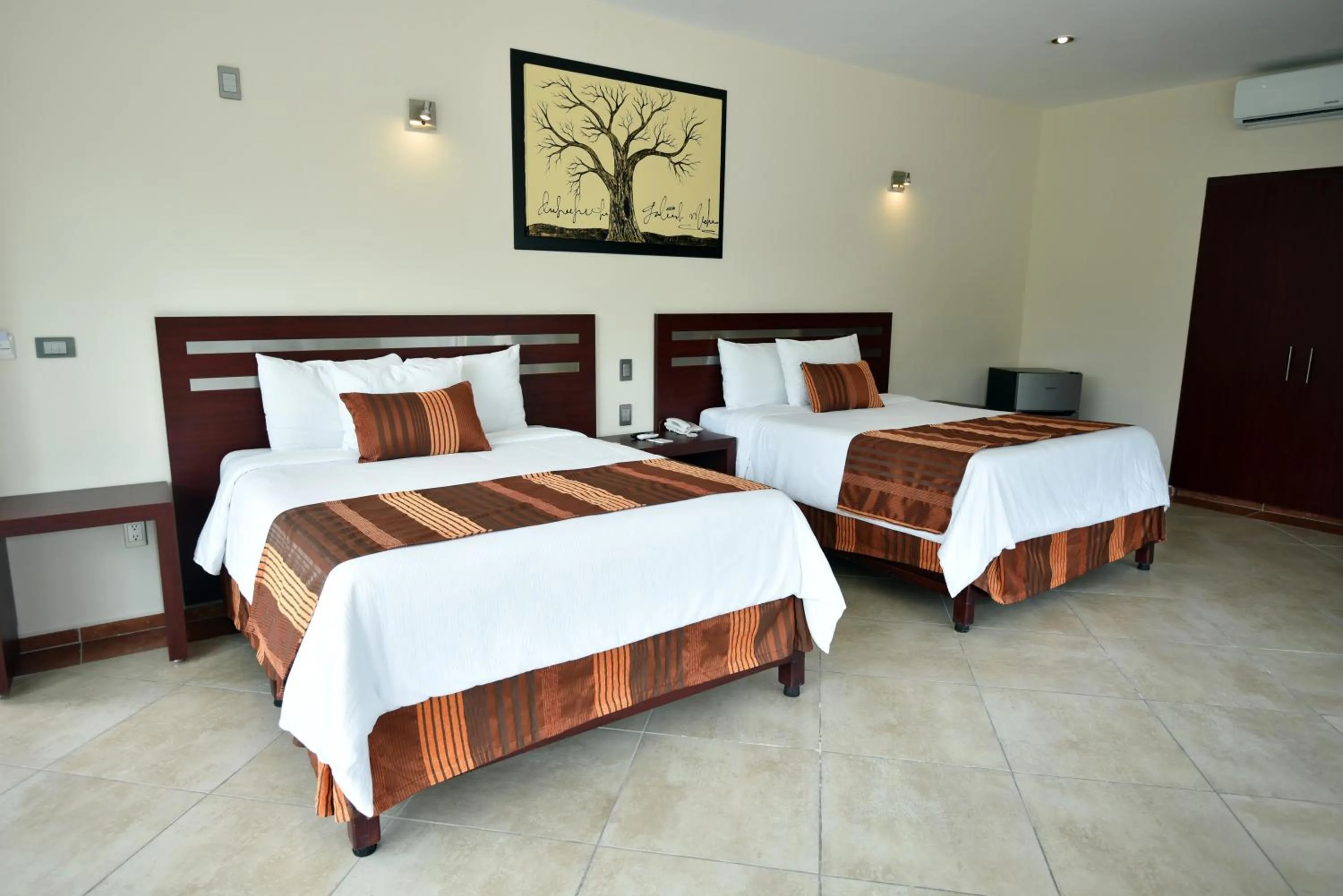 Bed in Hotel Quinta Tequisquiapan