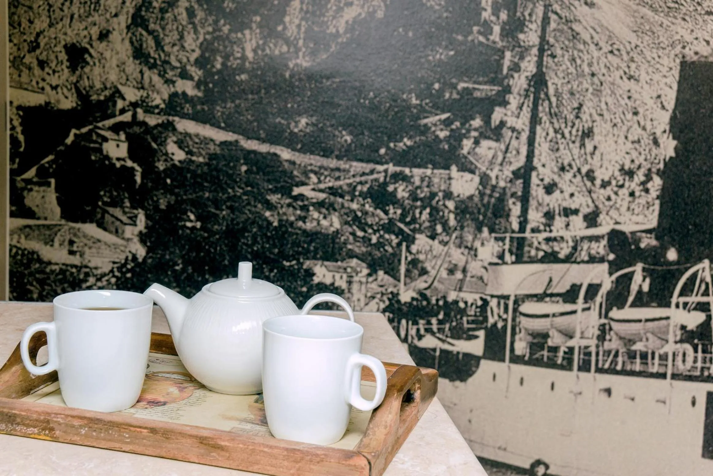 Kitchen or kitchenette in D & Sons Apartments