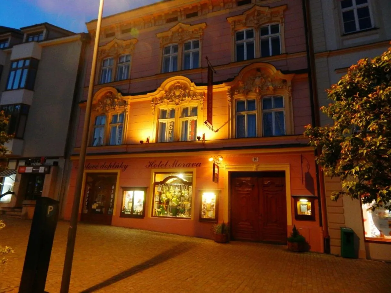 Facade/entrance in Hotel Morava
